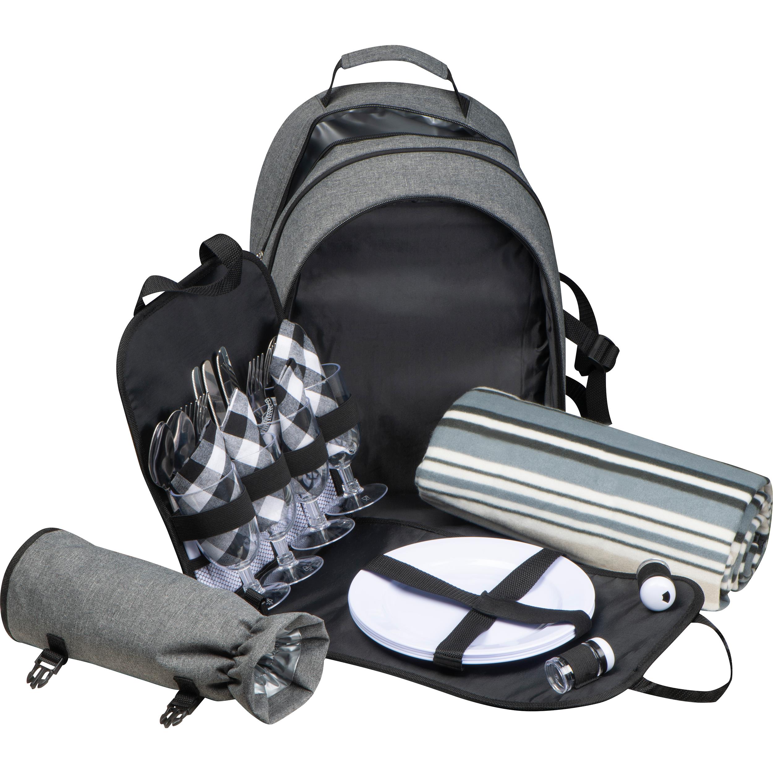 Picknickrucksack für 4 Personen mit Picknickdecke EARL