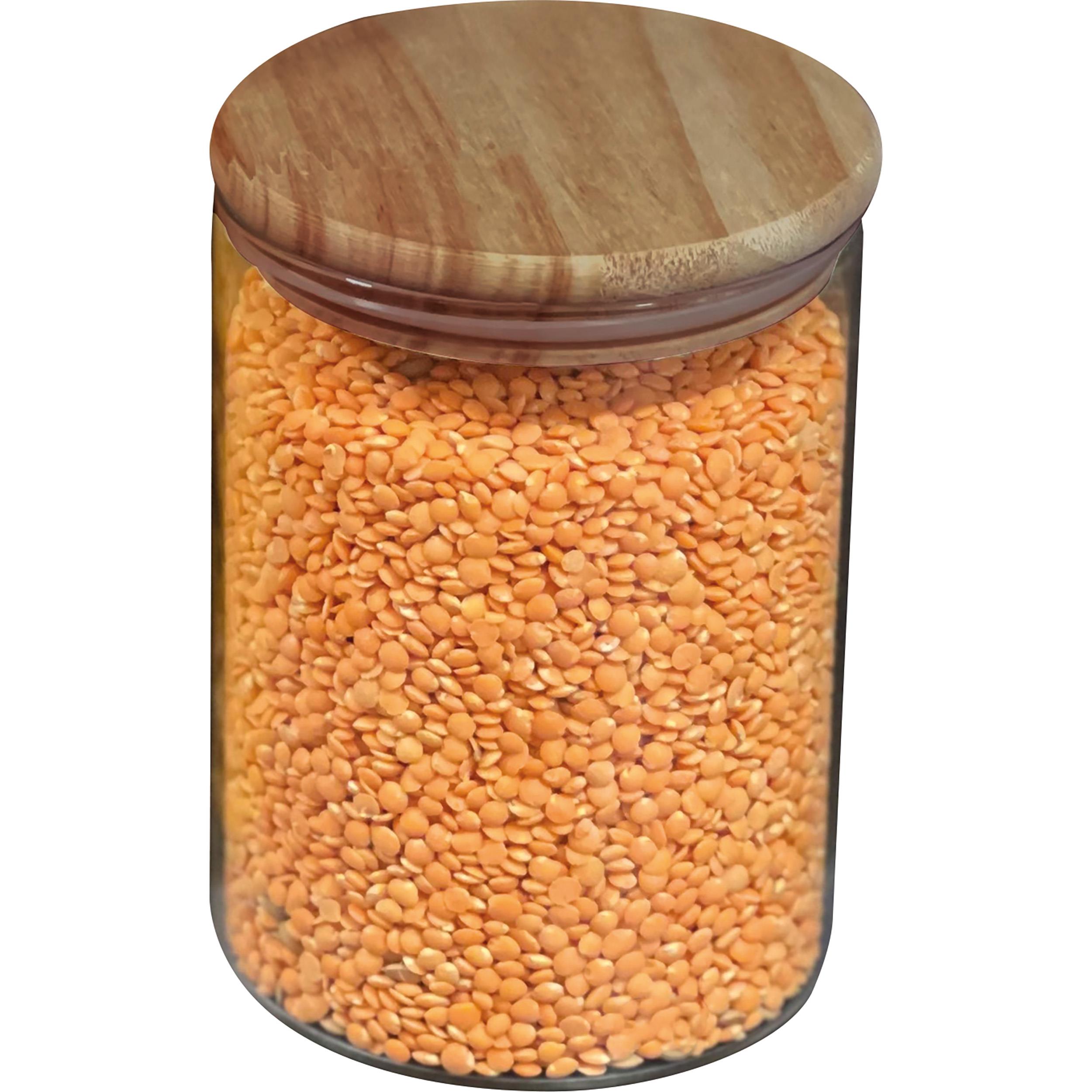 Dose aus Borosilikatglas mit Bambusdeckel, 700ml TYMON