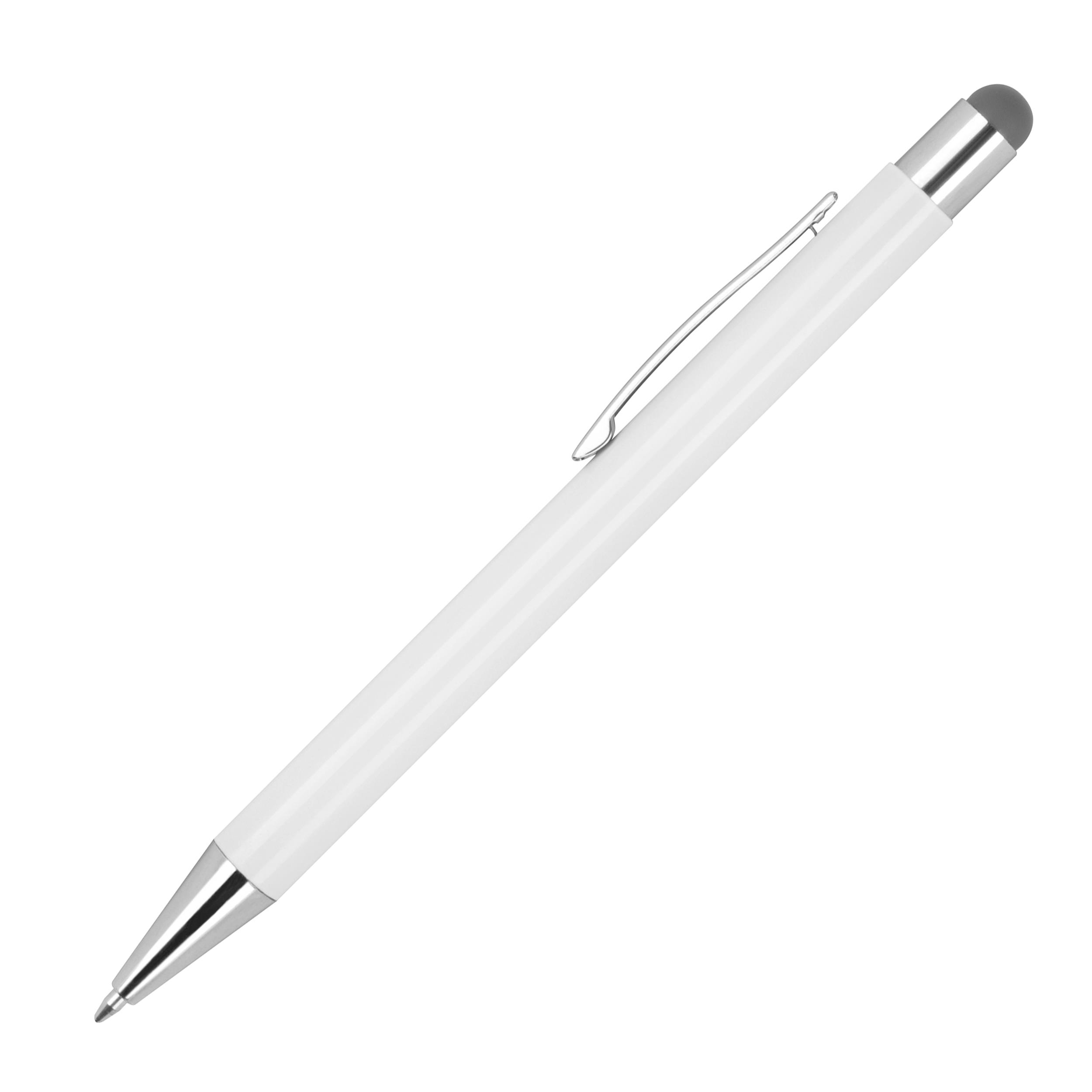 Kugelschreiber aus Aluminium mit gummierter Oberfläche JEAN