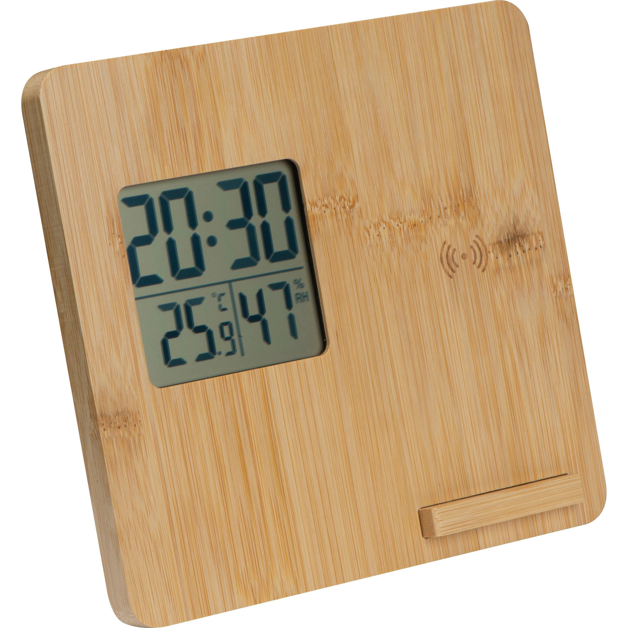 Wetterstation aus Bambus BRUNO