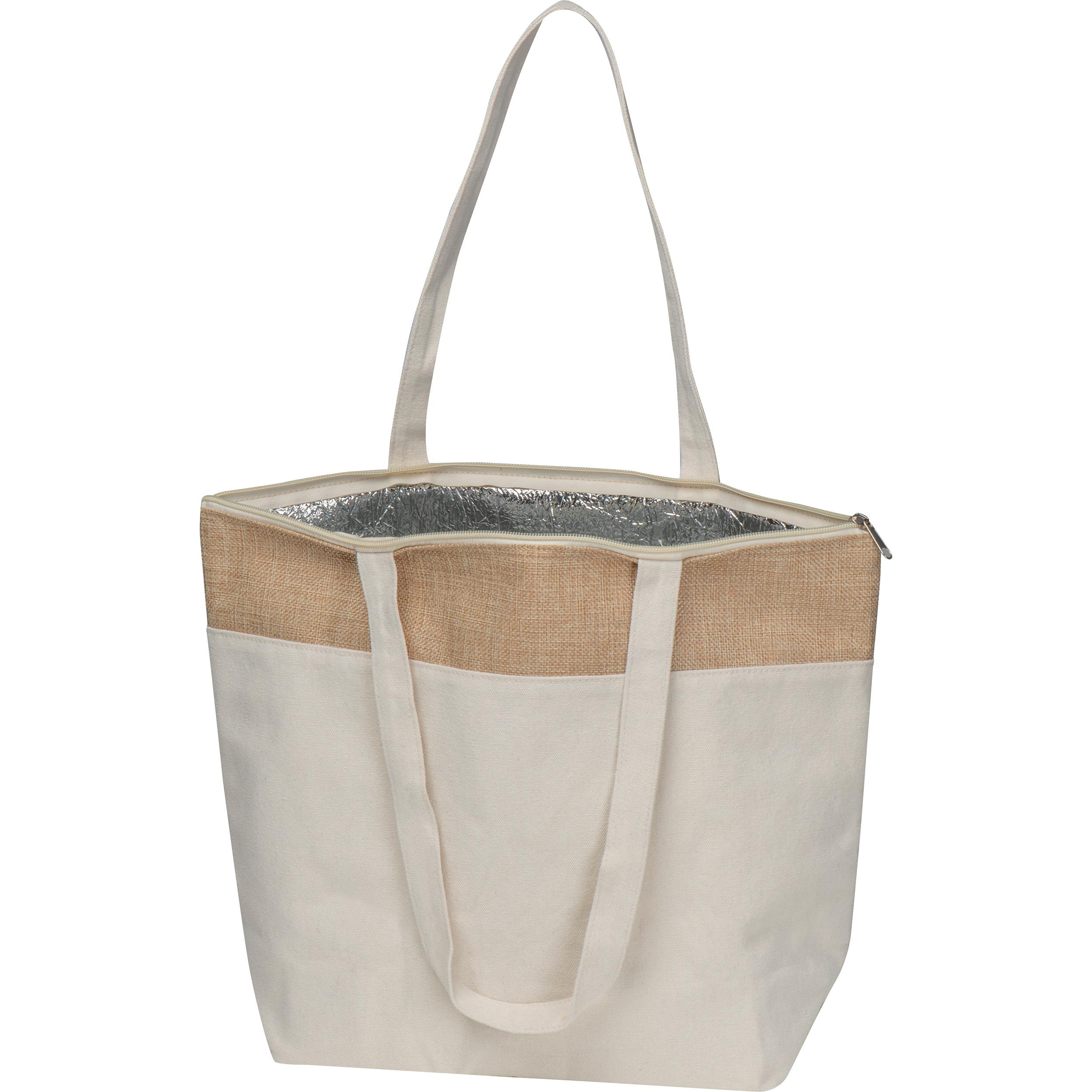 Kühltasche aus Baumwolle und Jute CARMELA