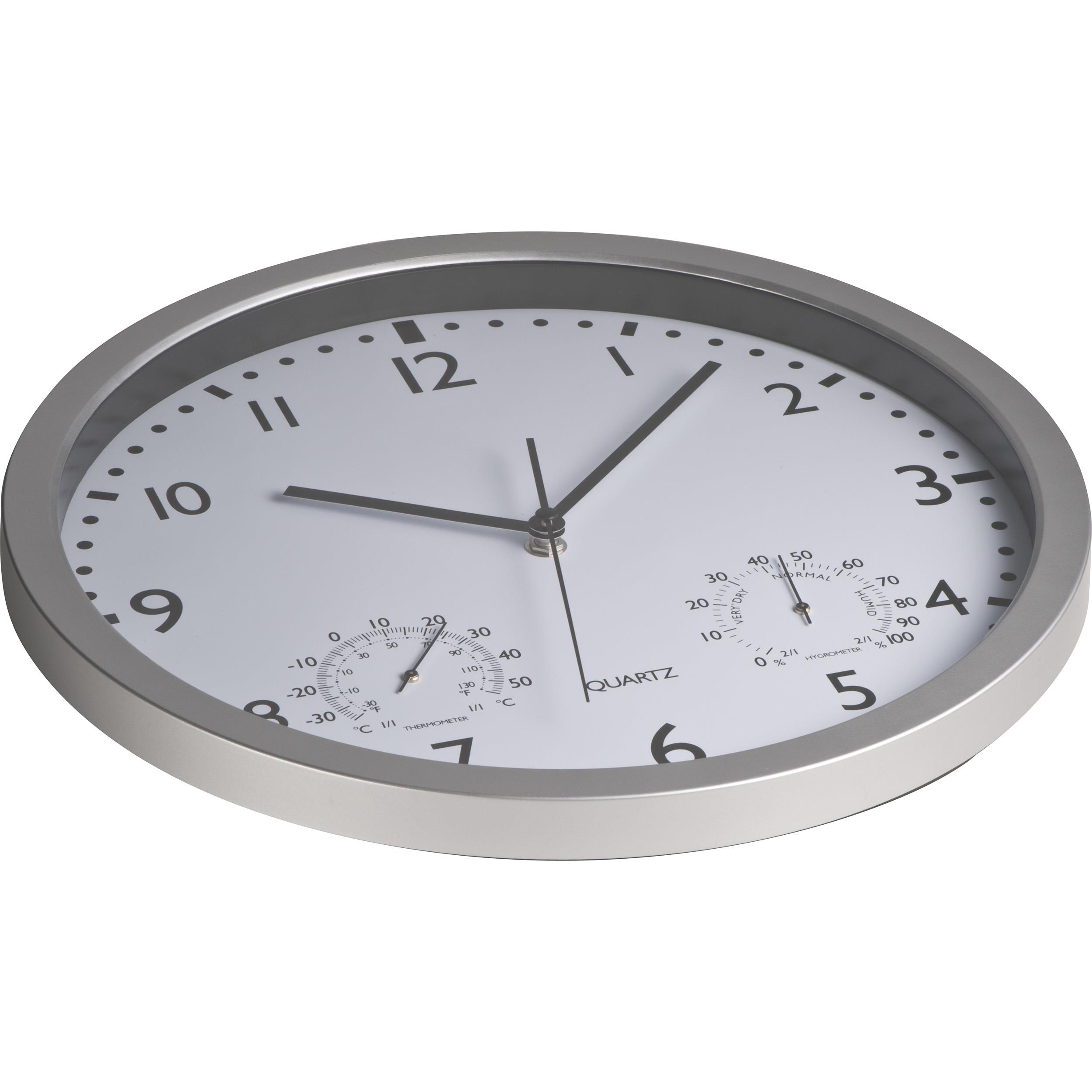 Wanduhr mit Hygro - und Thermometer LUIZA