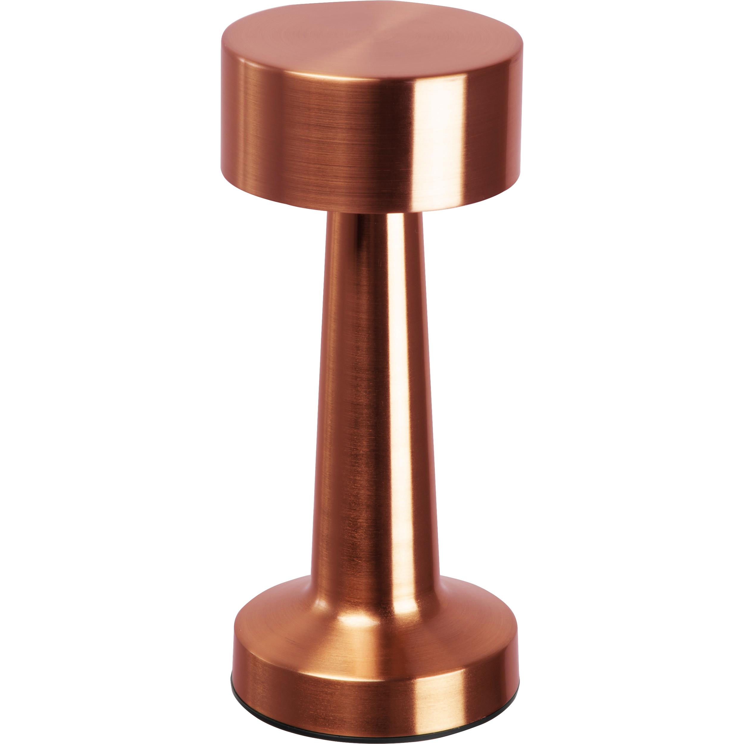 Tischlampe aus Edelstahl mit Akku ILSE