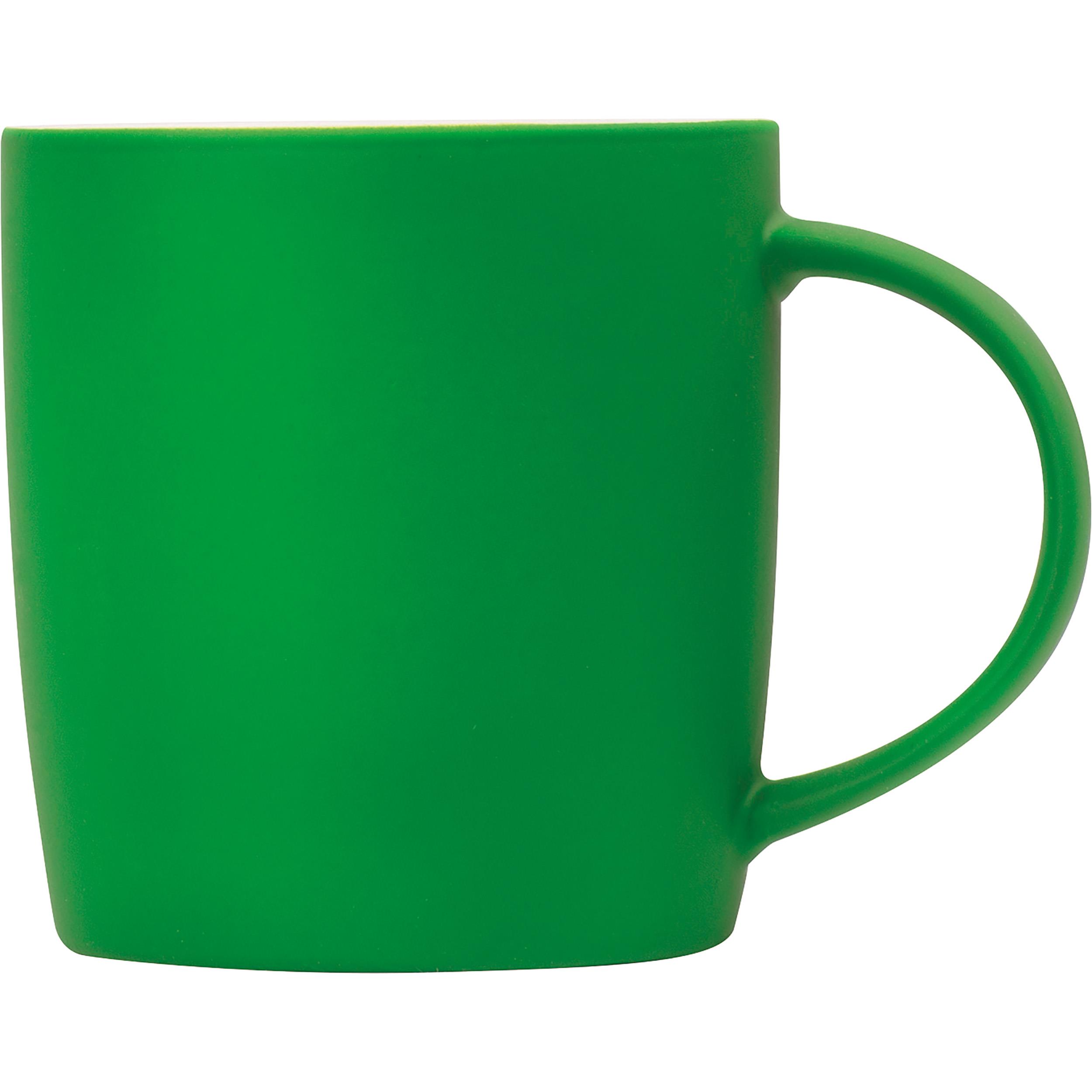 Tasse aus Porzellan, außen gummiert, 300ml ULF