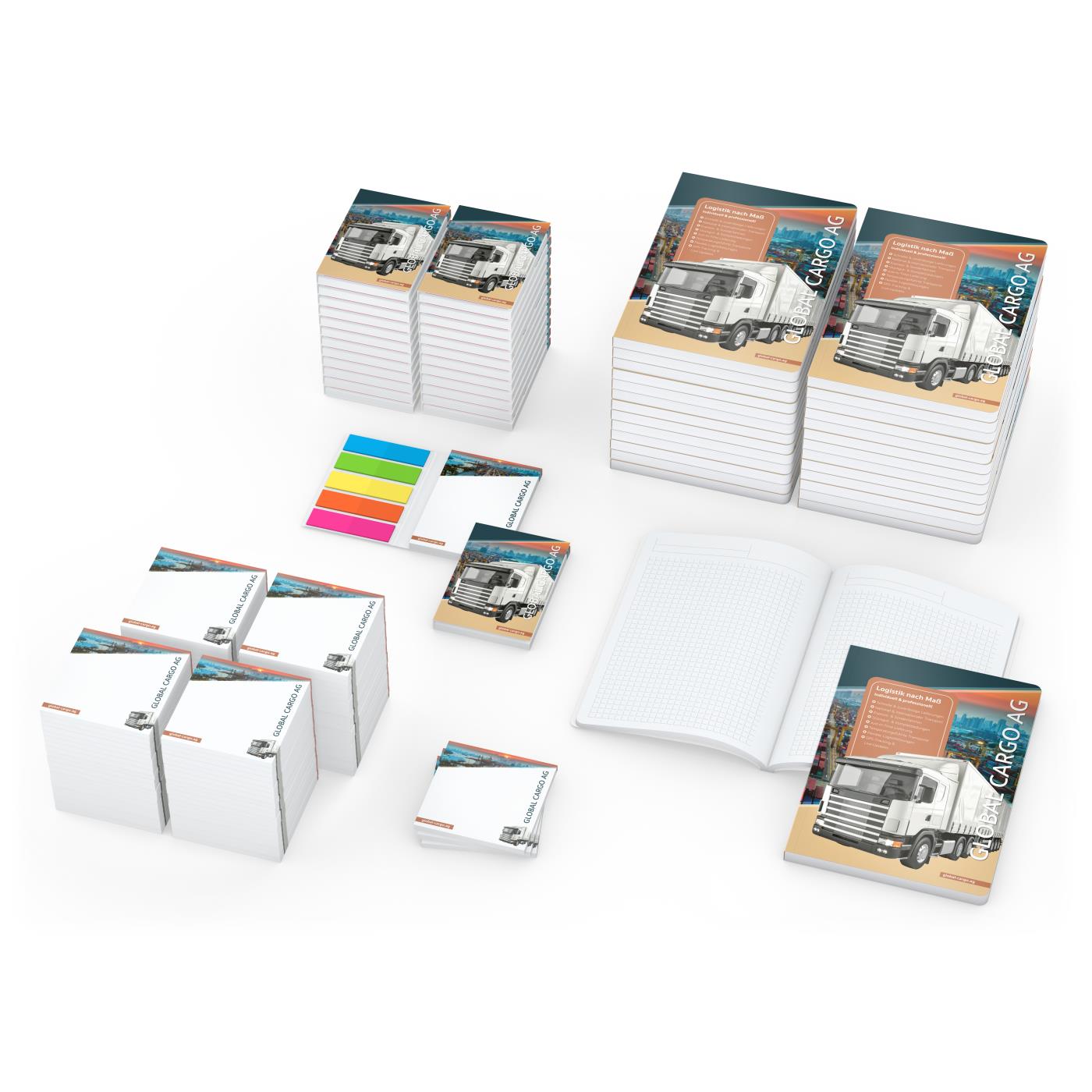 Spar-Set Soft-Notes XL 600 Haftnotizen Notizbücher mit Softcover