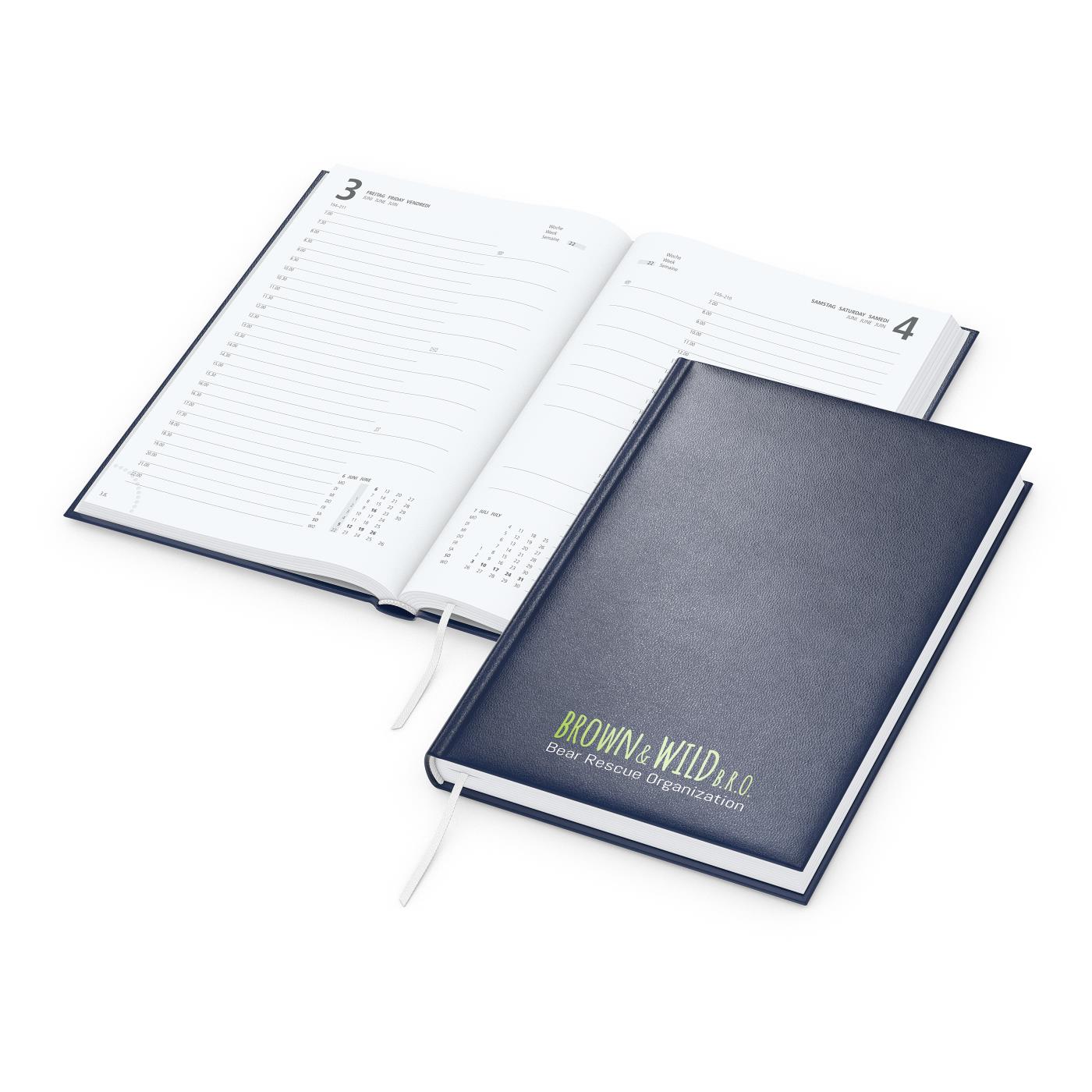 Tageskalender Advance EXPRESS Mo.–So. je 1 Seite Kunstleder-Hardcover