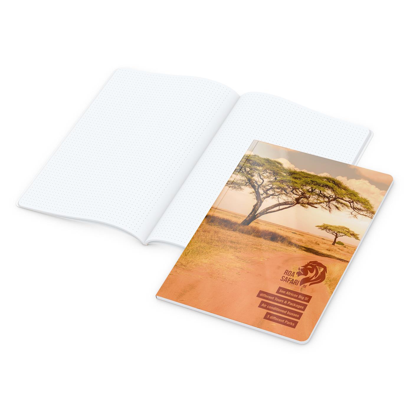 Notizbuch Copy-Book Umfang klein Karton-Softcover individuell bedruckt