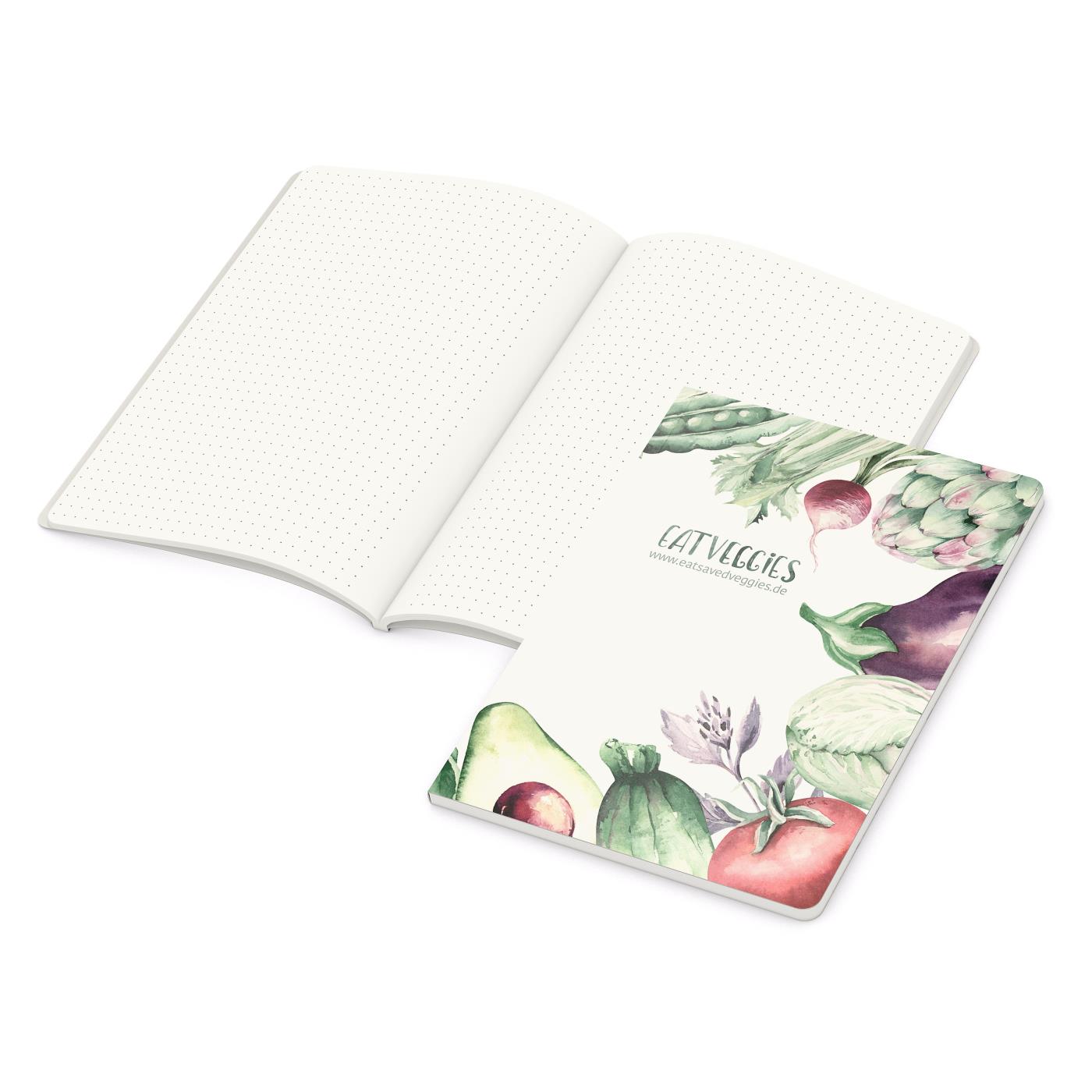 Notizbuch Copy-Book Recycling-Inhaltspapier Naturkarton-Softcover individuell