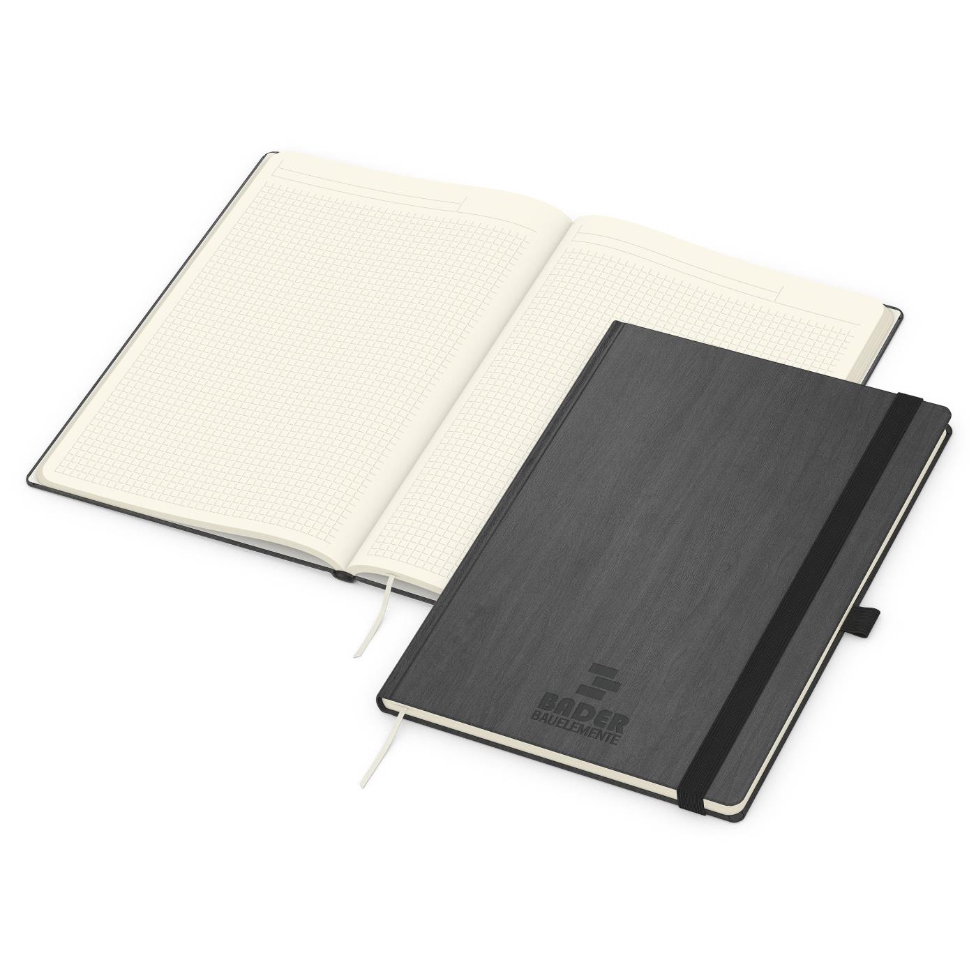 Notizbuch Mind-Book Kunstleder-Hardcover genarbt-farbig