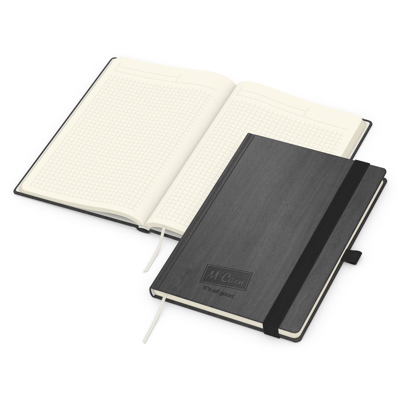 Notizbuch Mind-Book Kunstleder-Hardcover genarbt-farbig