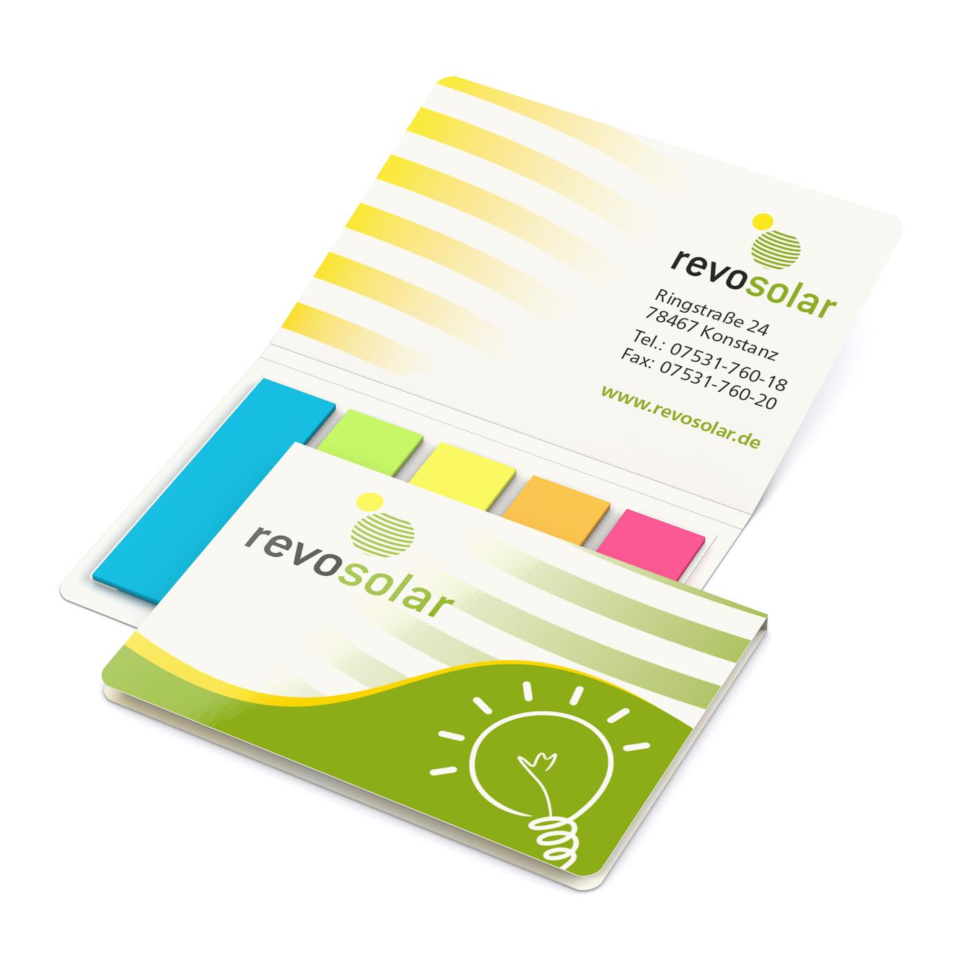Haftmarker-Set Memo-Card Recycling-Kartonumschlag