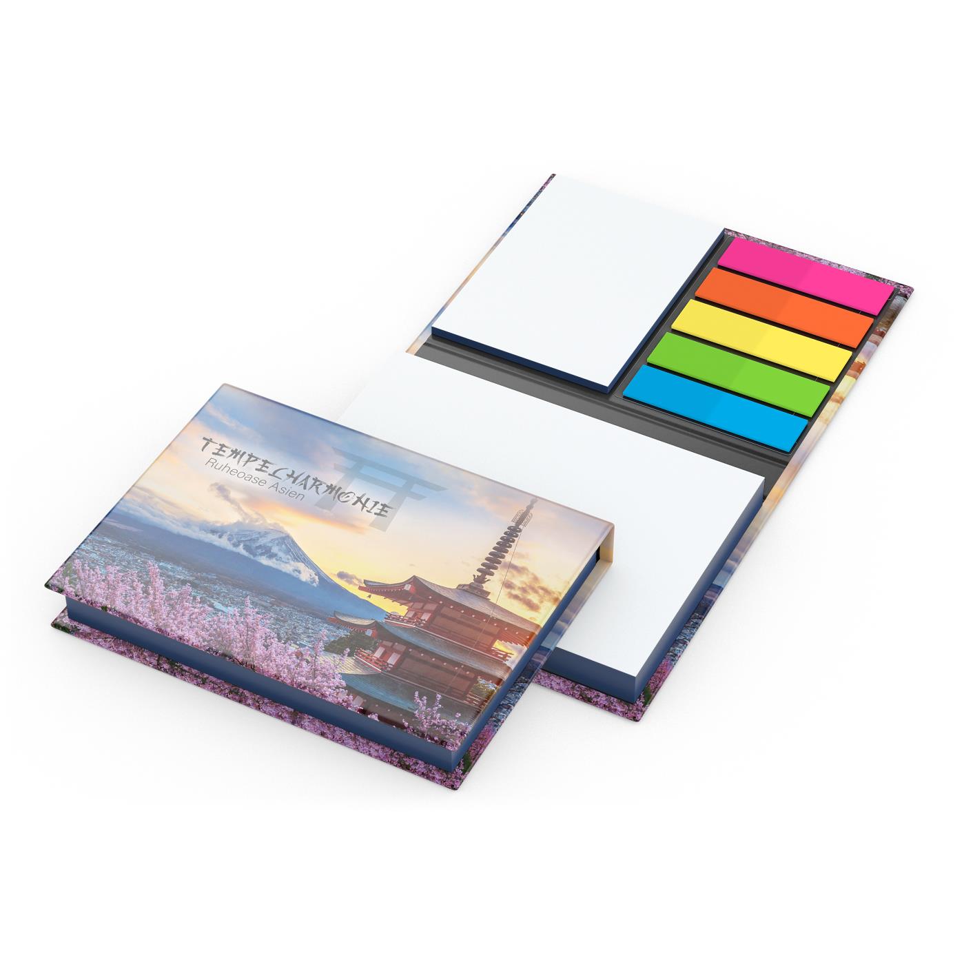Haftnotiz-Set Wien Innenteil schwarz 100/25 Haftzettel Farbschnitt