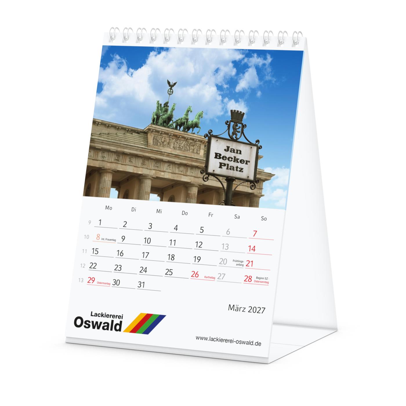 Personalisierter Bildkalender MagicPix Table Hoch Tischkalender hoch