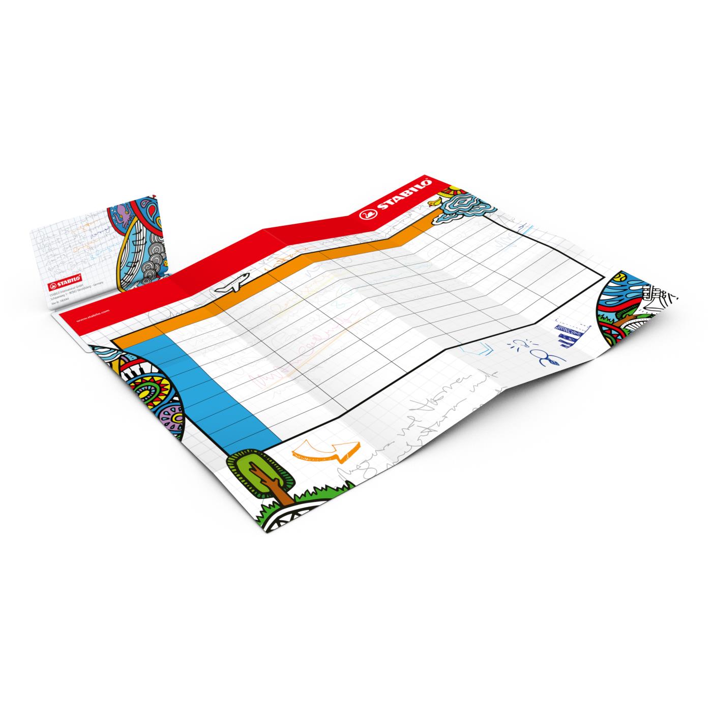 Faltplan Concept-Card Small 85 × 55 mm Karton-Umschlag