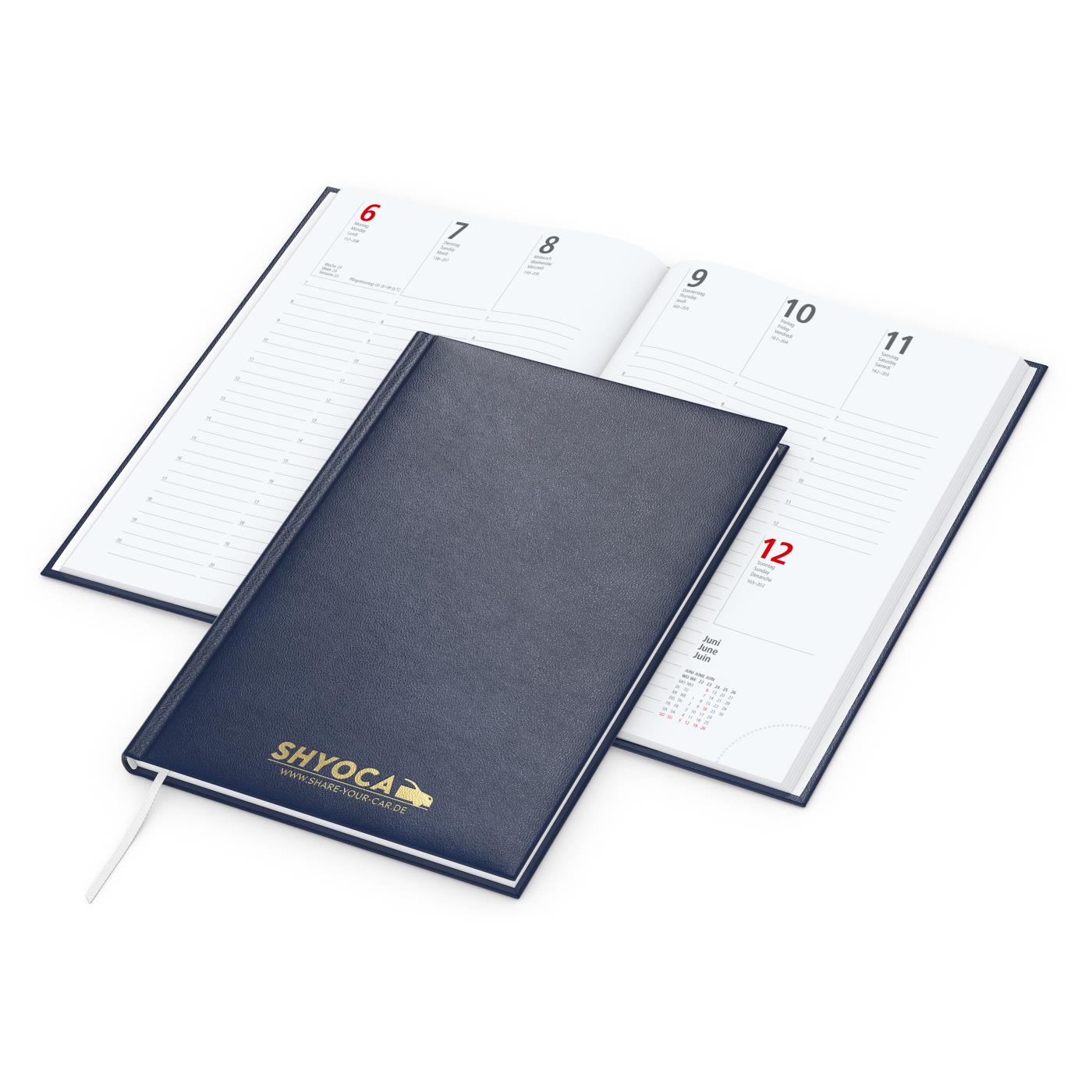 Wochenkalender Prestige A5 Kunstleder-Hardcover robust