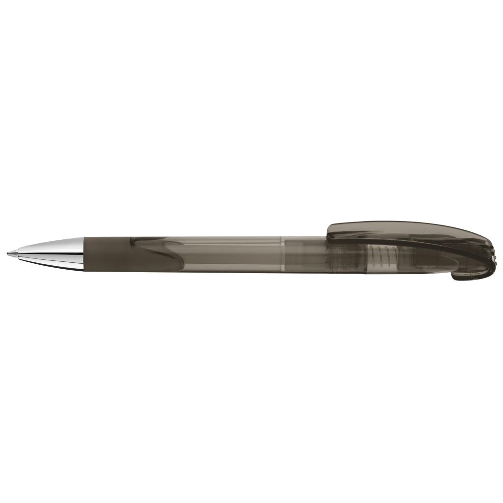 Druckkugelschreiber LOOK grip transparent SI