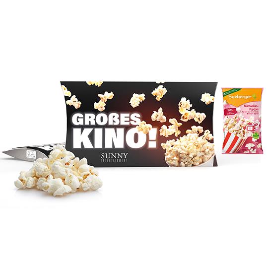 Mikrowellen-Popcorn in Werbekartonage