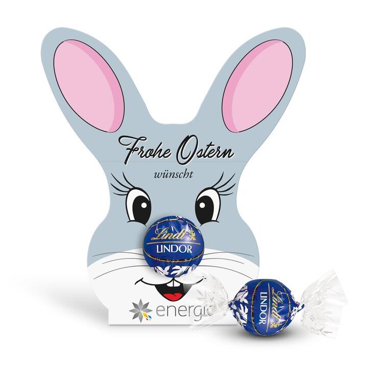 Lindt Lindor Kugel in Werbekartonage ´Osterhase´