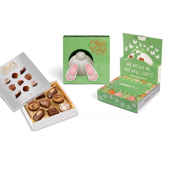 Lindt Mini Pralinés in Oster Pop-Up Kartonage