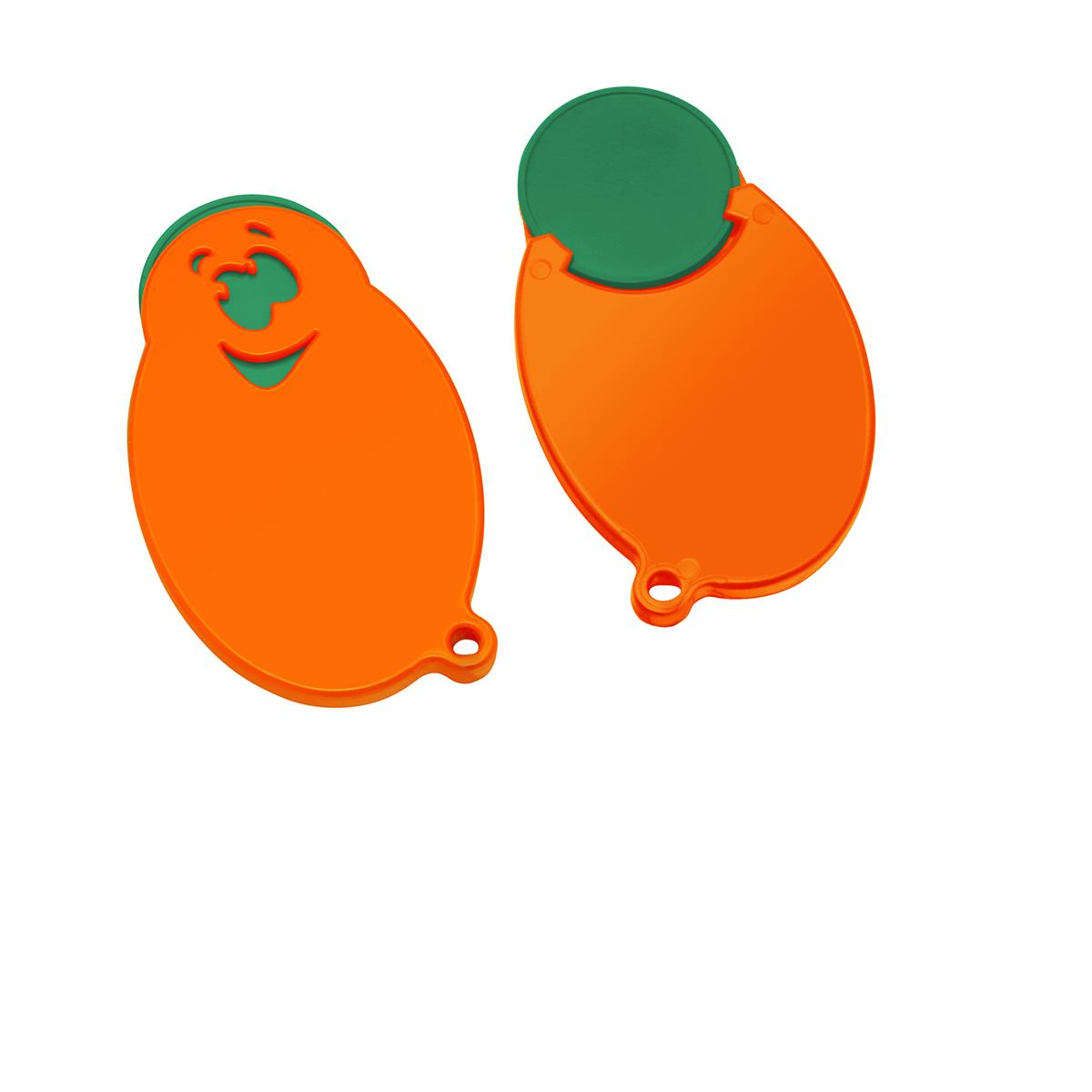 Chip grün, Chiphalter orange