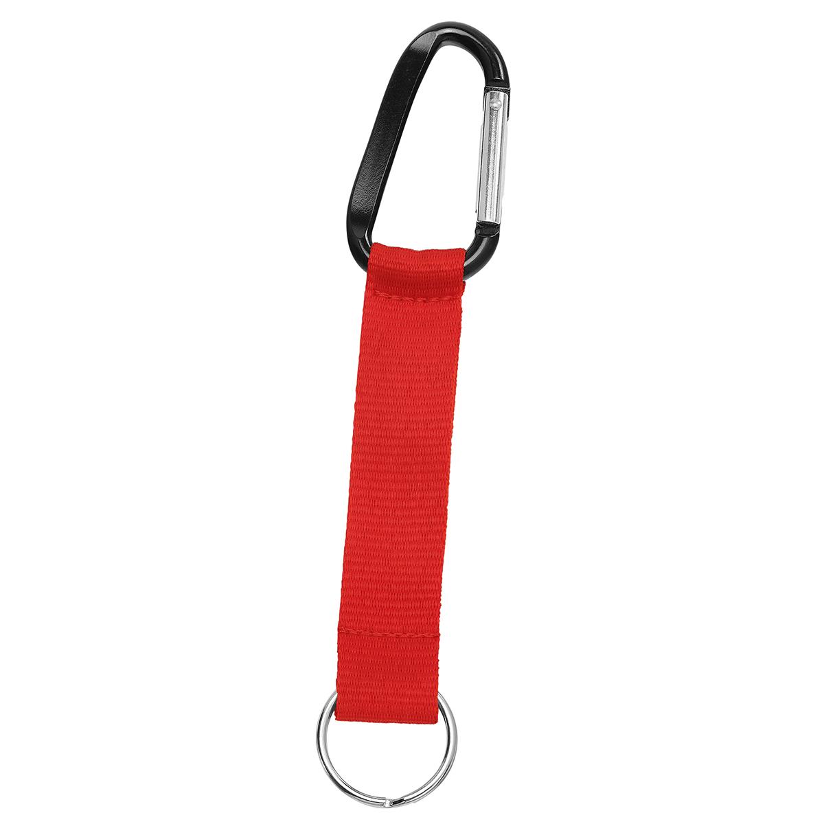 Grundfarbe Karmesinrot (ca. Pantone 1795C), Karabiner schwarz