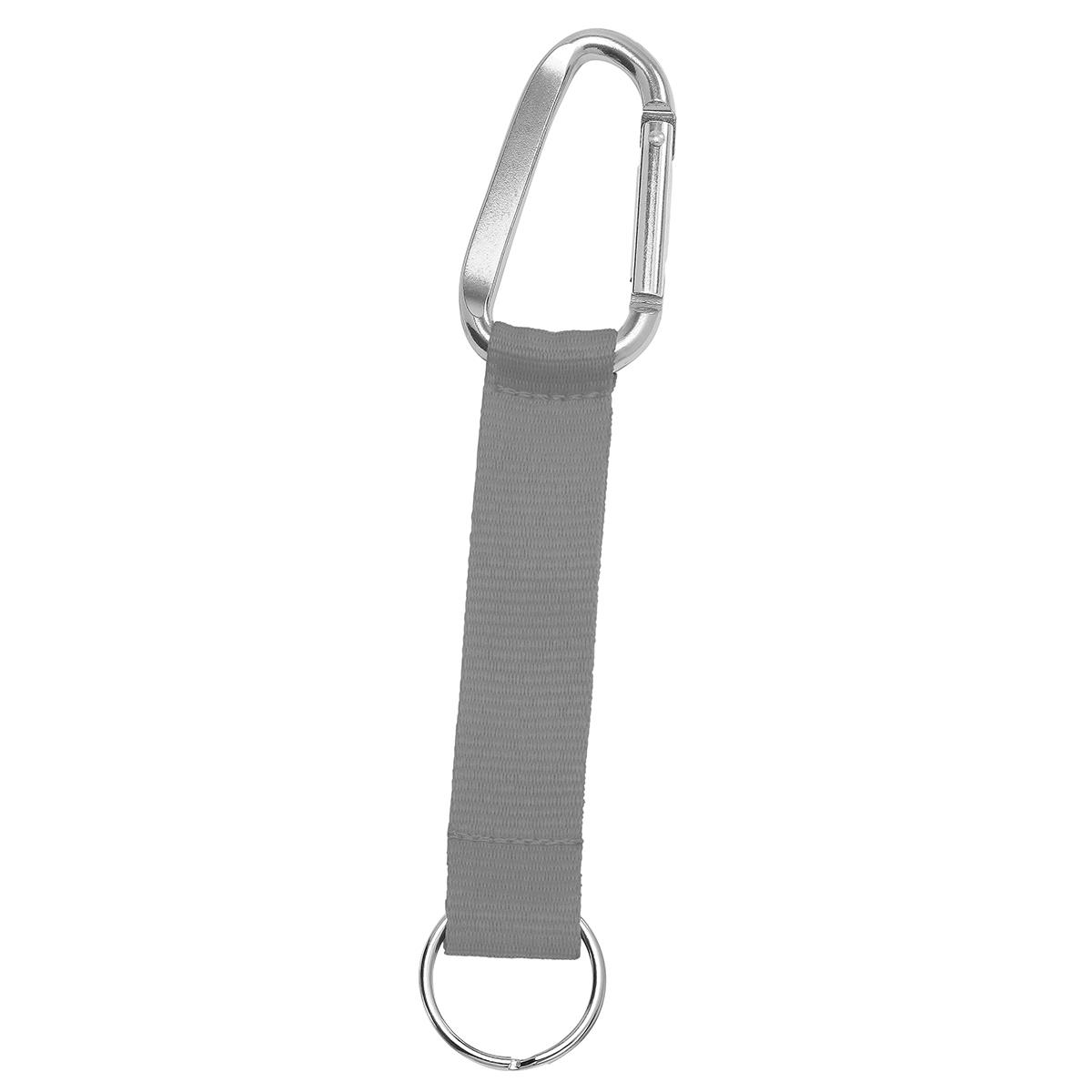 Grundfarbe Dunkelgrau (ca. Pantone CG8C), Karabiner silber