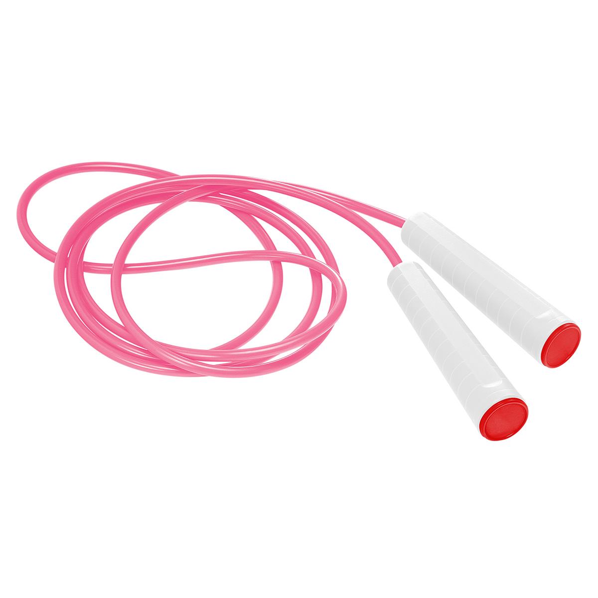 Griff weiß, Deckel rot, Seil pink