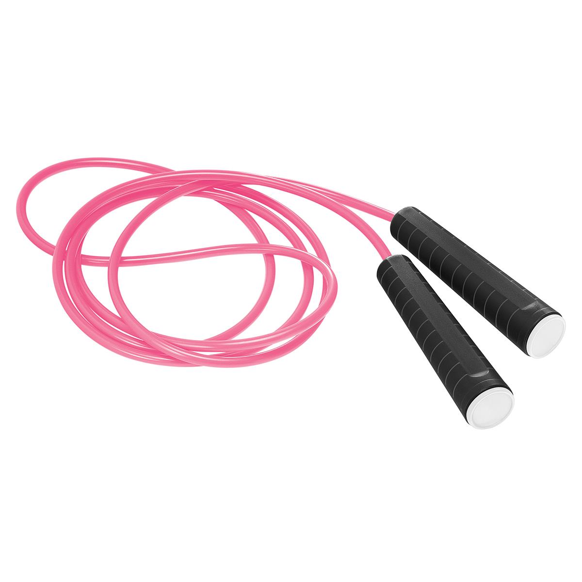 Griff schwarz, Deckel weiß, Seil pink