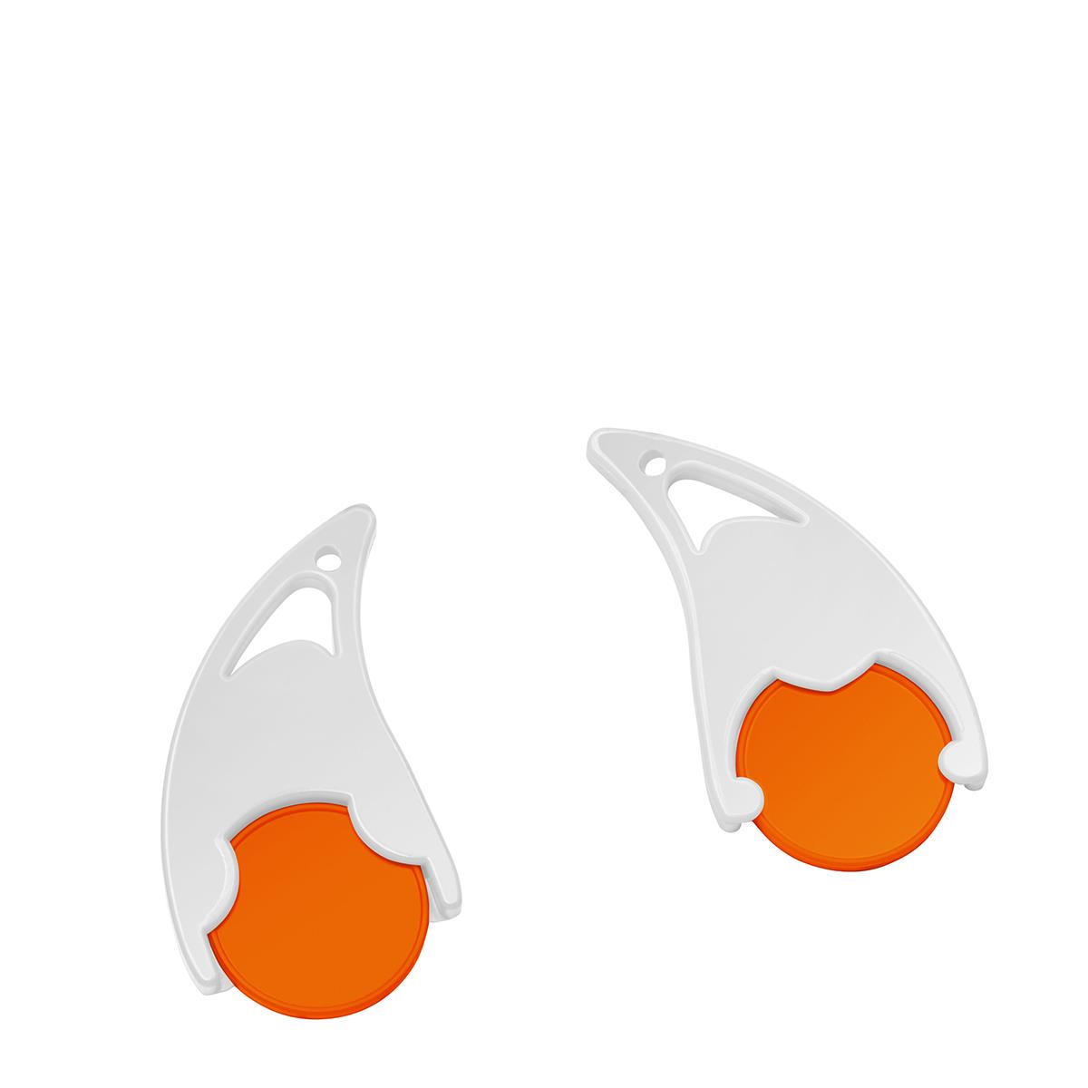 Chip orange, Chiphalter weiß