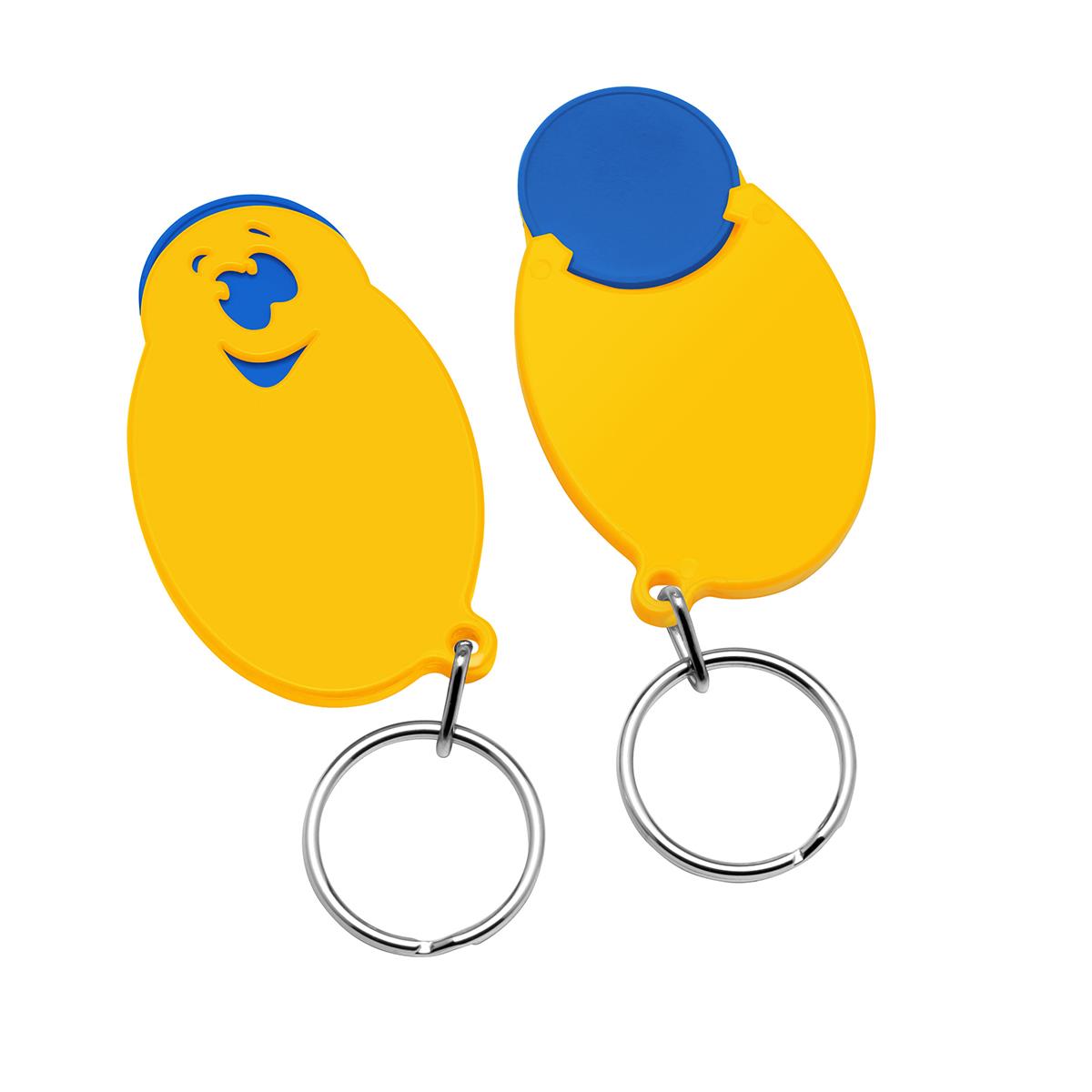 Chip blau, Chiphalter gelb