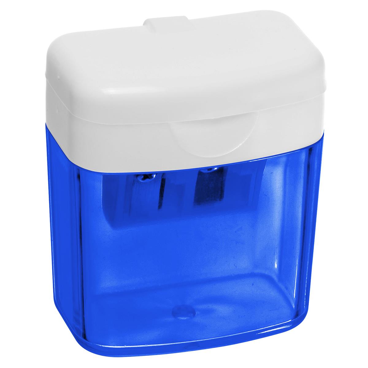 Gehäuse blau-transparent, Deckel weiß