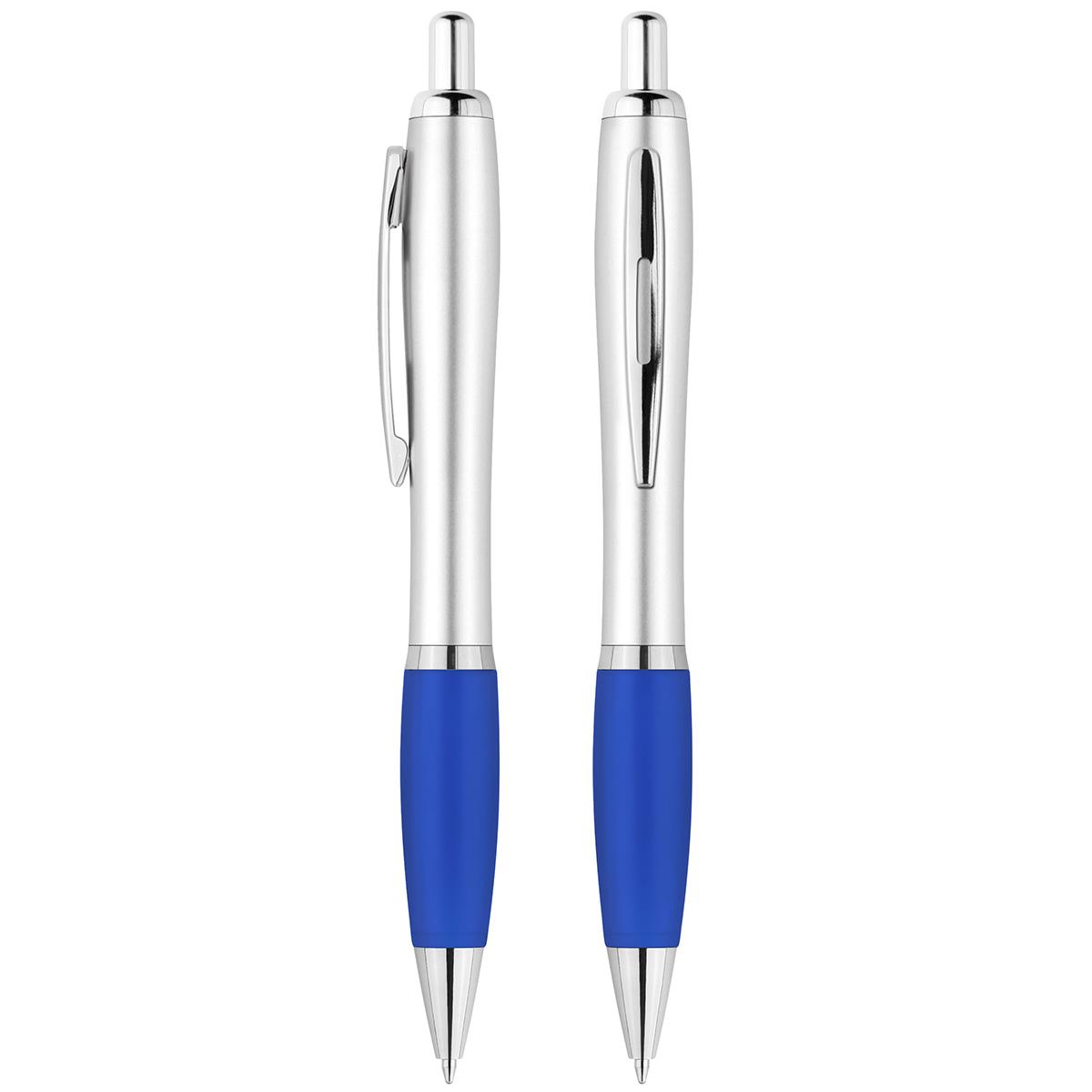 Grundfarbe silber, Griff blau