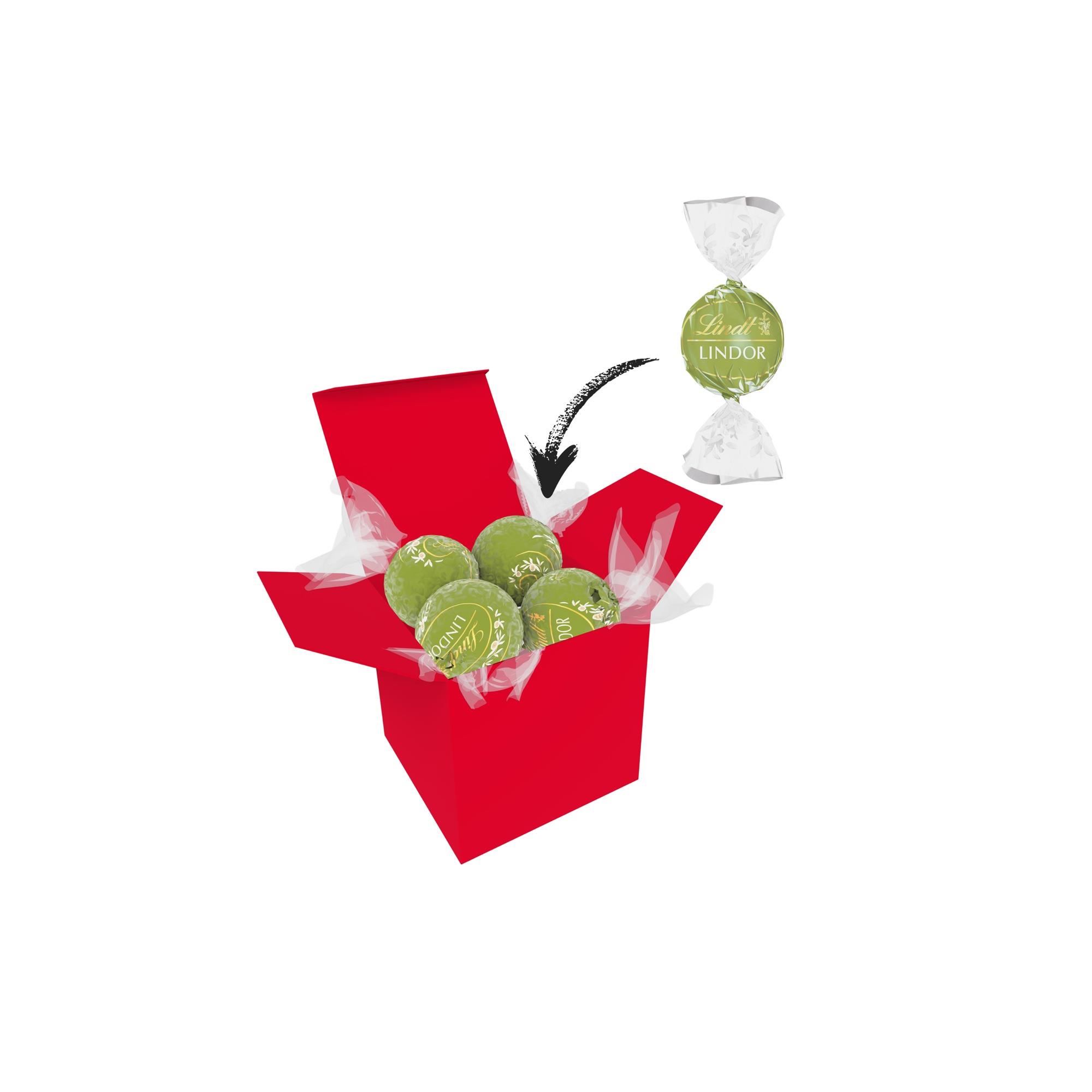 Color Lindor Box - Rot - Pistazie