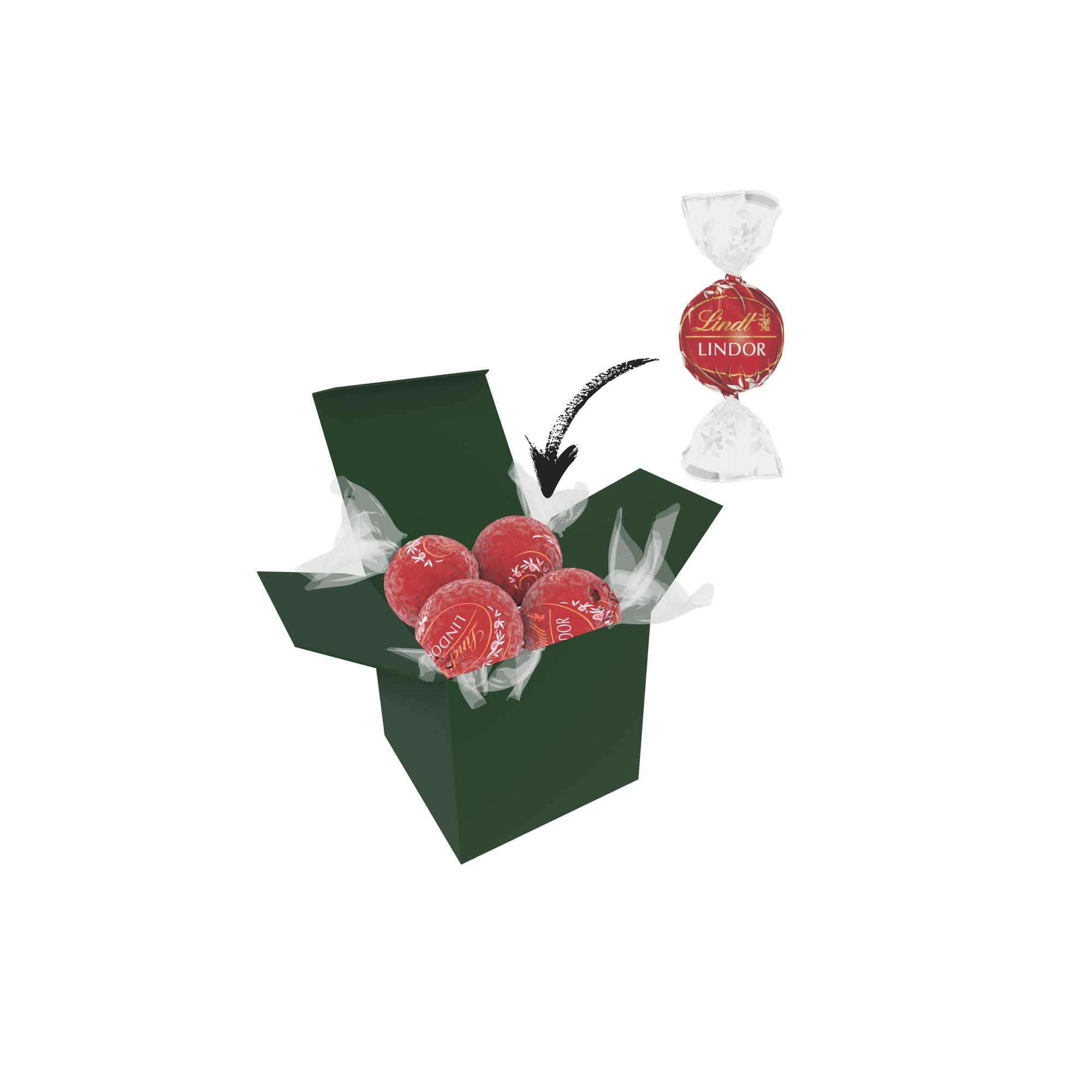 Color Lindor Box - Dunkelgrün - Vollmilch
