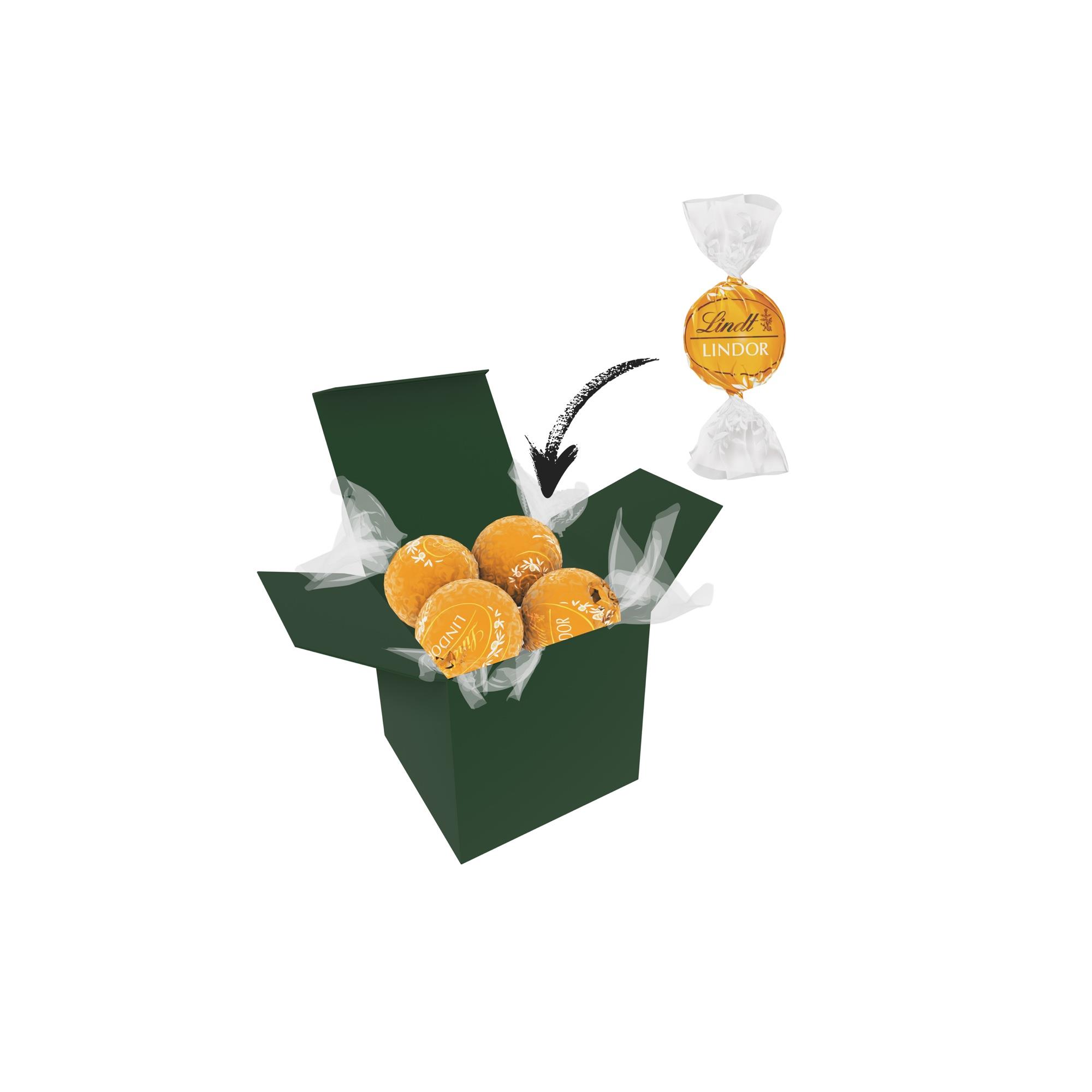 Color Lindor Box - Dunkelgrün - Karamell