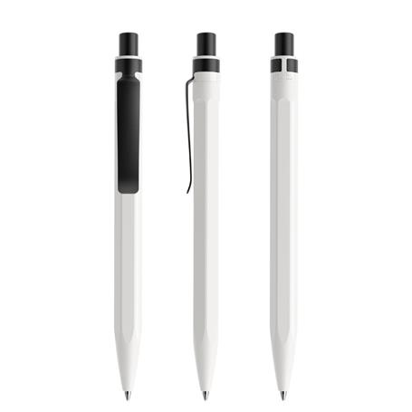 White-Black satin finish