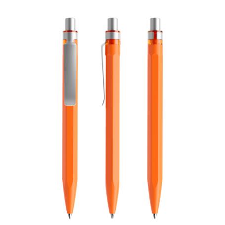 Orange-Silver satin finish