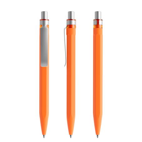 Orange-Silver satin finish