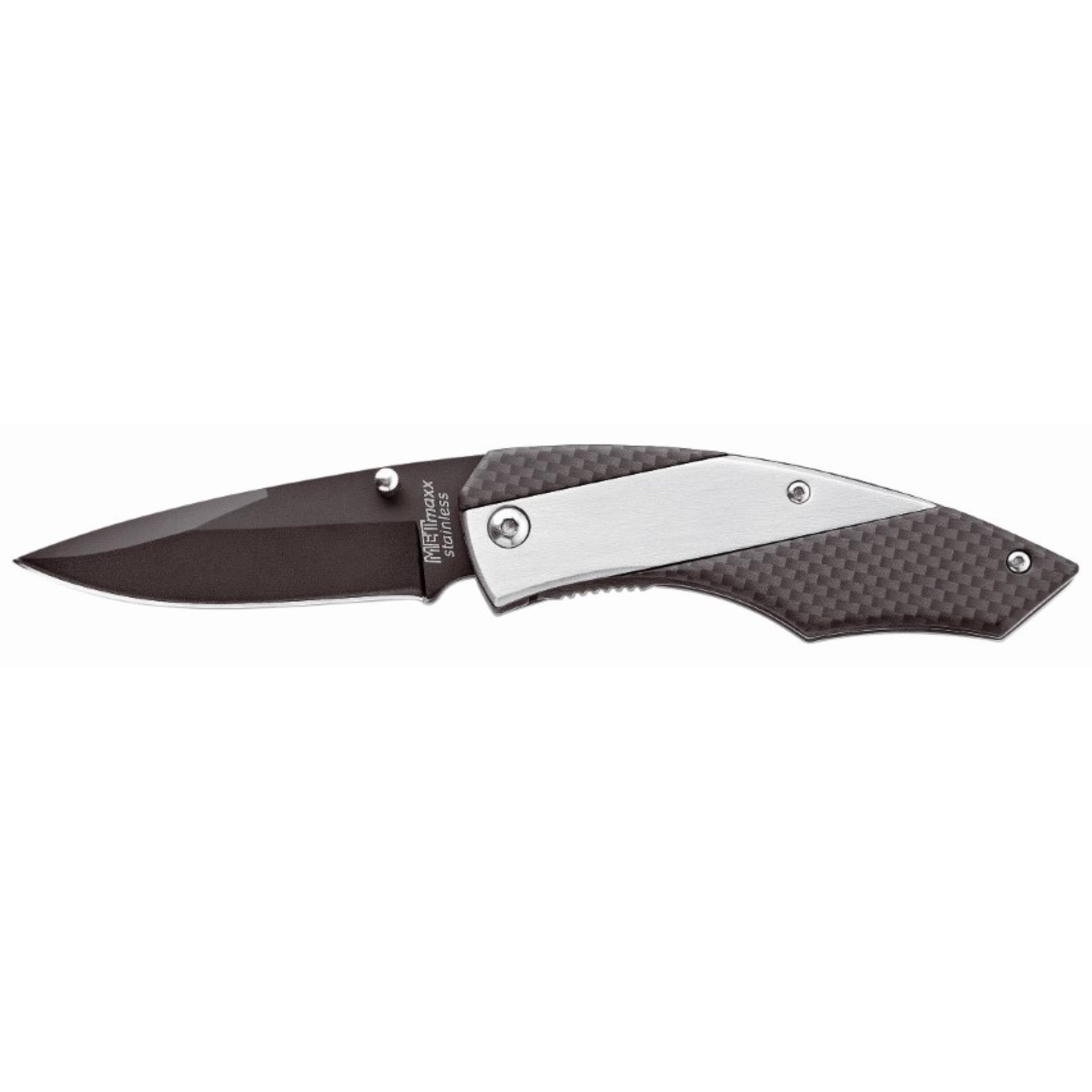 Metmaxx® Taschenmesser ´SliderProCarbon´ silber