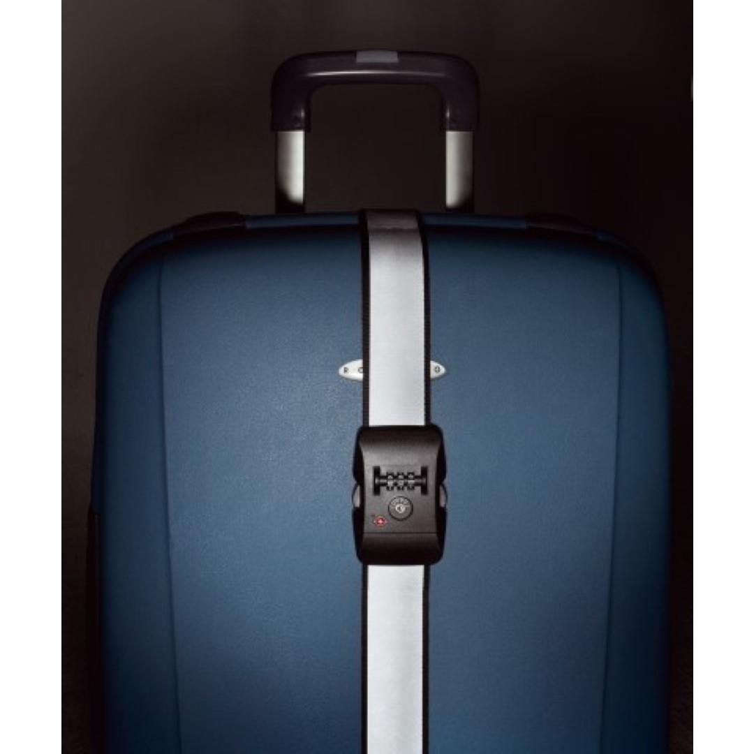 thanxx® Koffergurt ´TSATravel´ silber