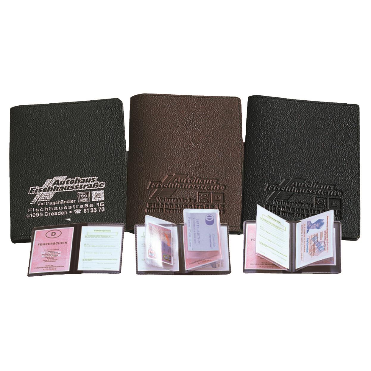 CreativDesign Ausweistasche ´Soft´ 5 Fächer schwarz