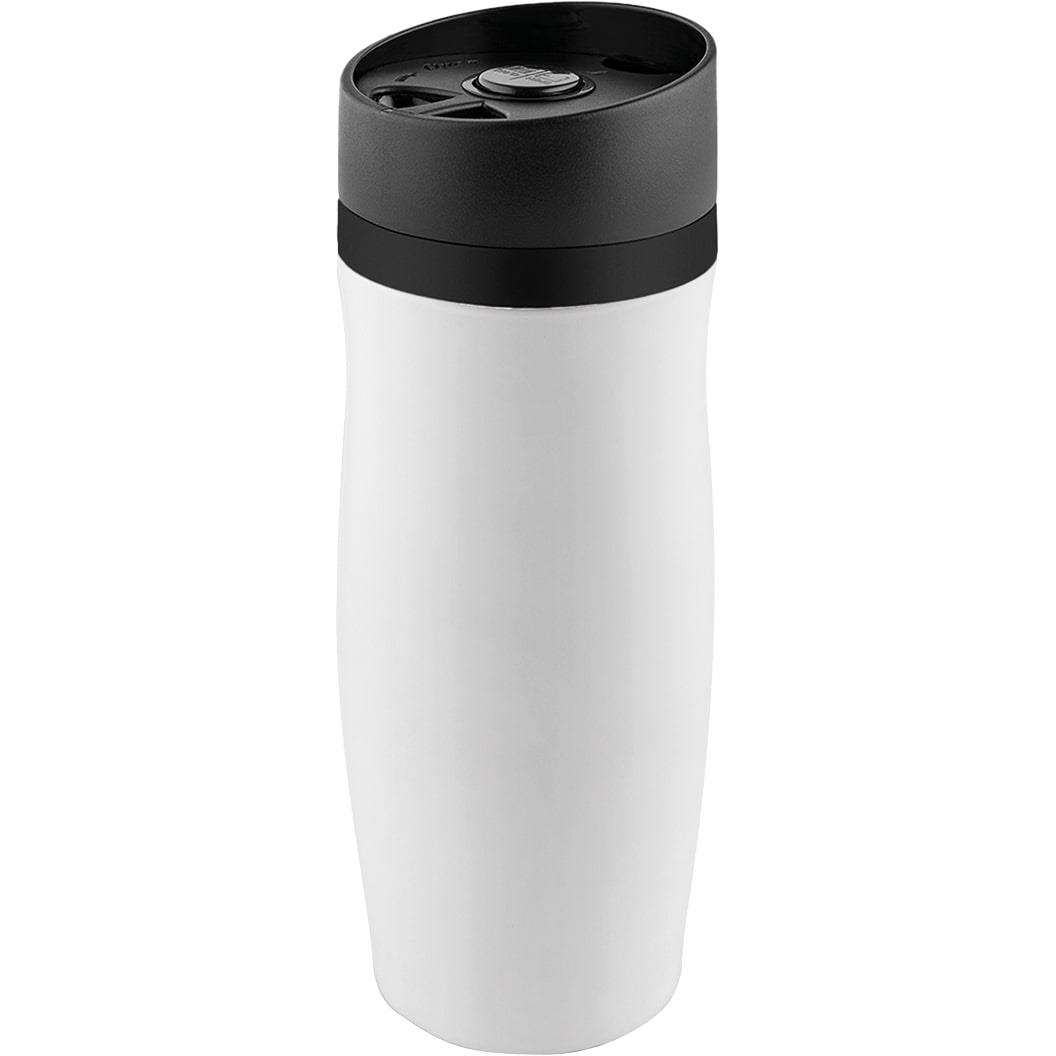Metmaxx® Thermobecher ´CremaExtensa´ weiß/Ring schwarz