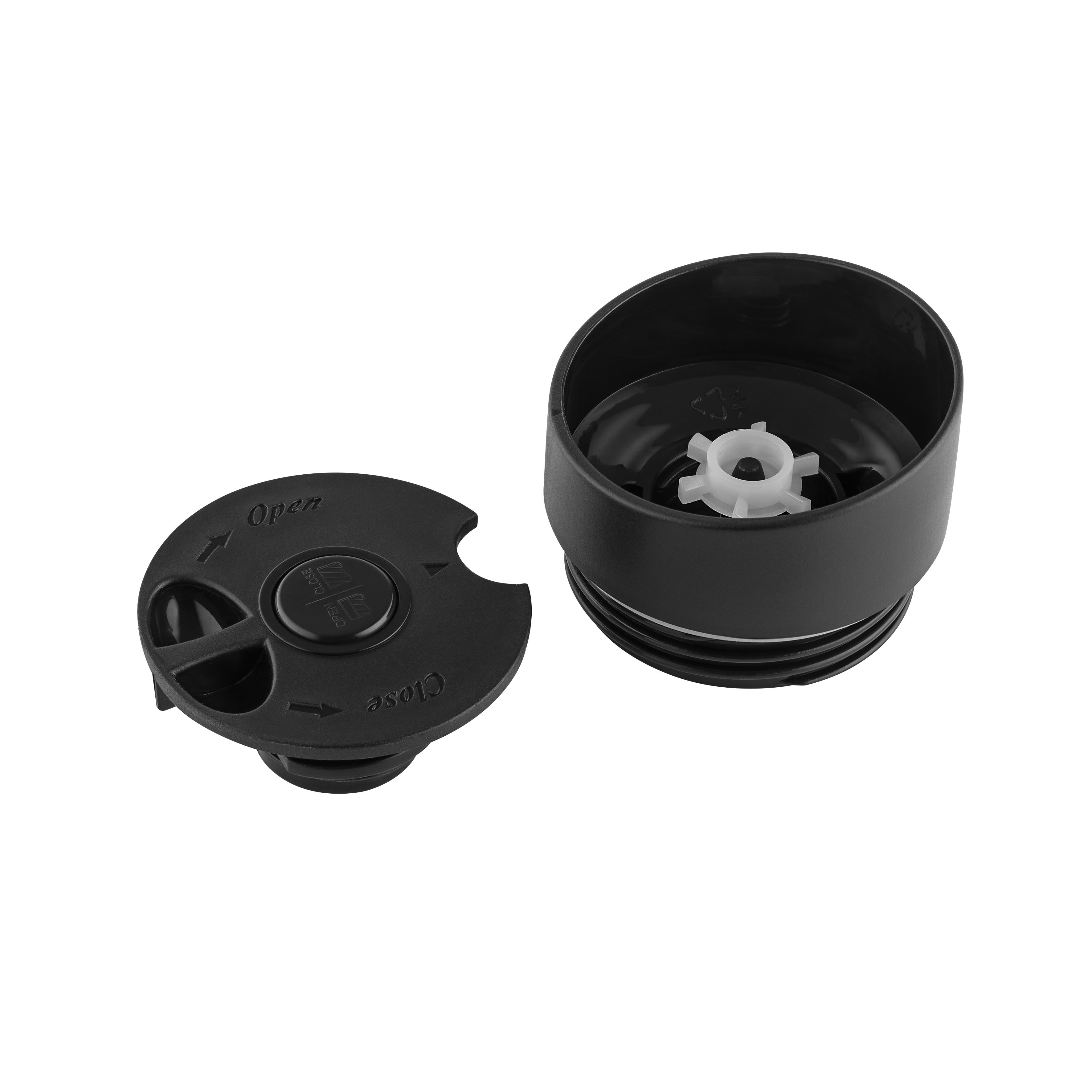 Metmaxx® Thermobecher ´CremaExtensaNero´ schwarz/Ring gelb