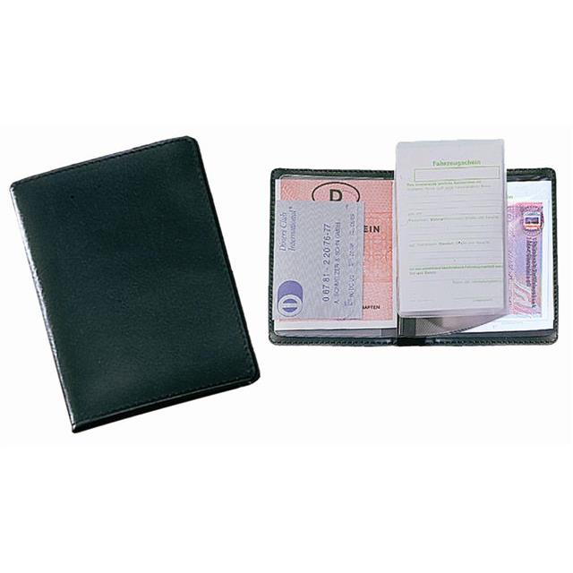CreativDesign® Ausweistasche ´LefastoffOffenkantig´ schwarz