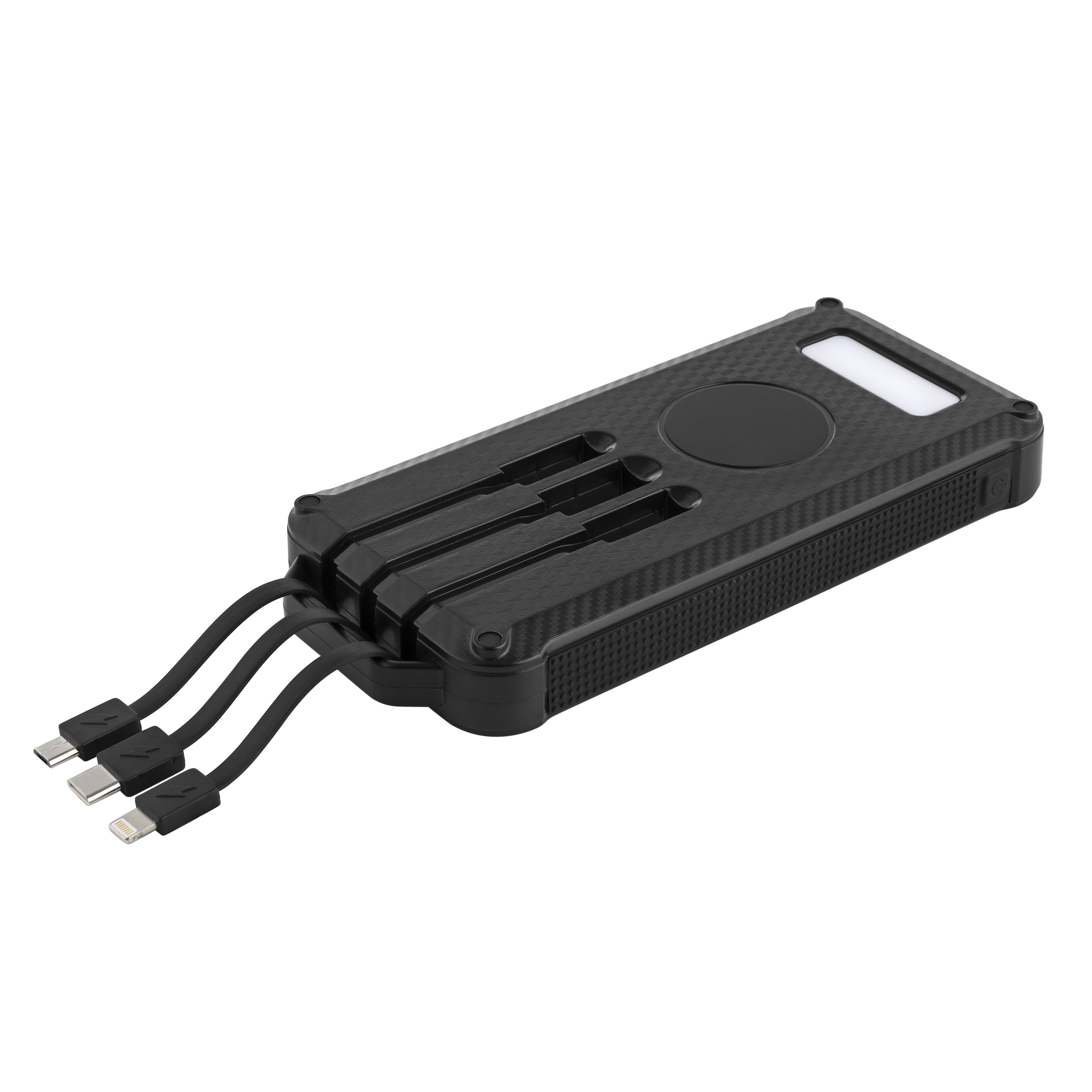 Metmaxx® Solar Powerbank „SolarBank10ProInduction“ schwarz