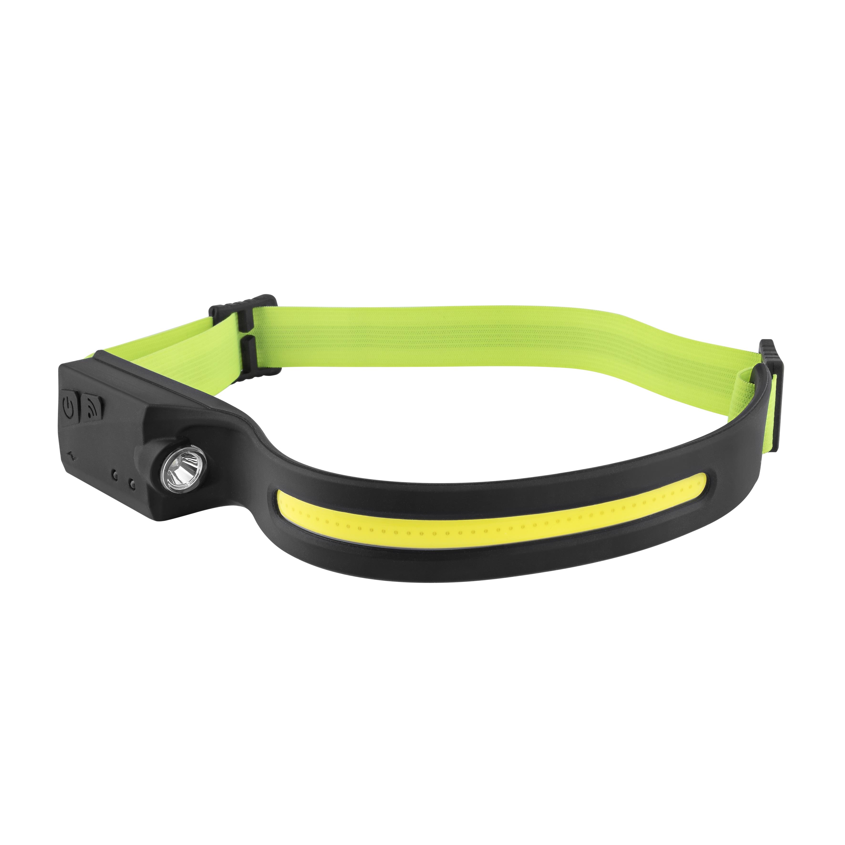 Metmaxx® LED MegaBeam Kopflampe „HeadlightSwipe“ schwarz
