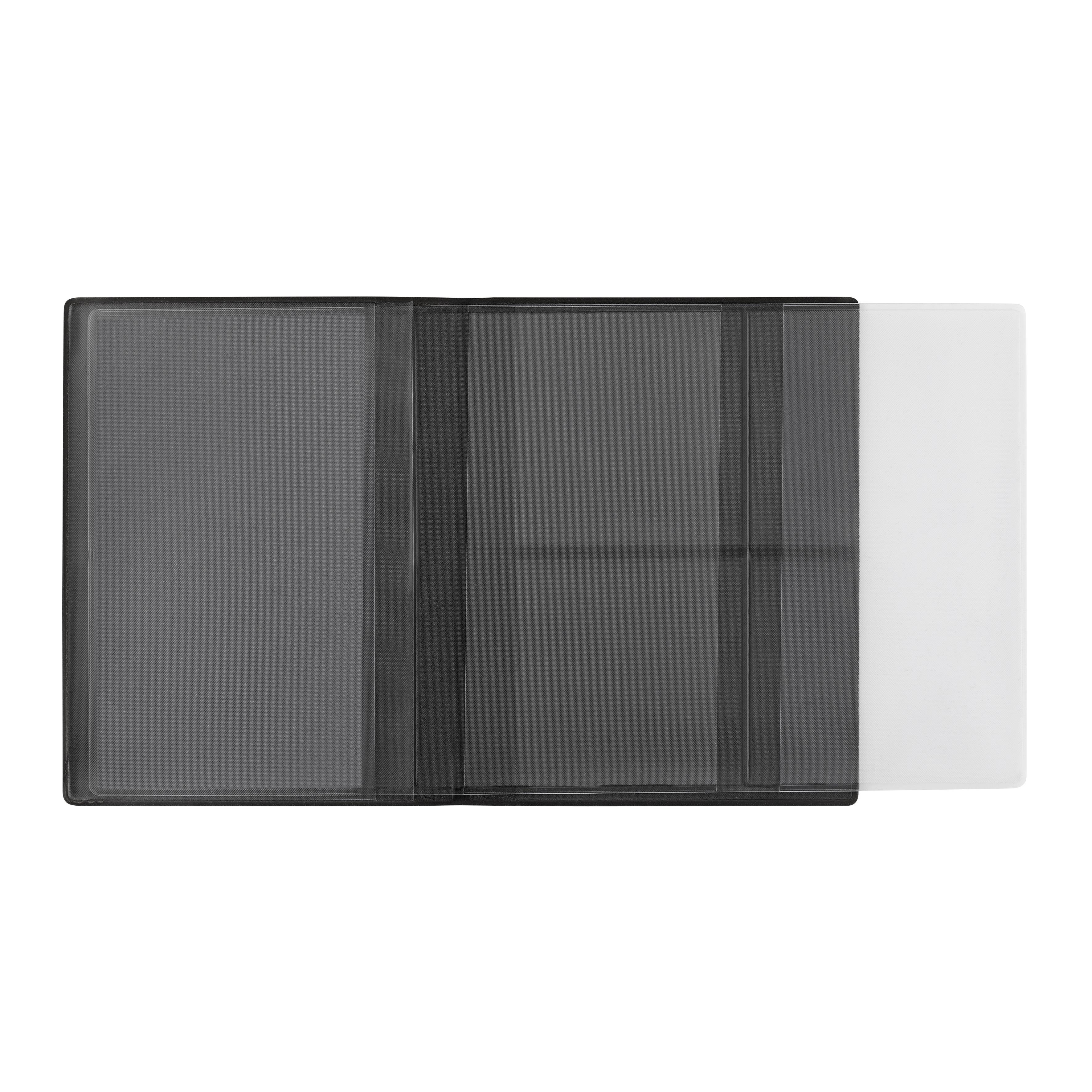 CreativDesign® Ausweistasche ´Euro´ Veloursfolie schwarz  mit Einschub
