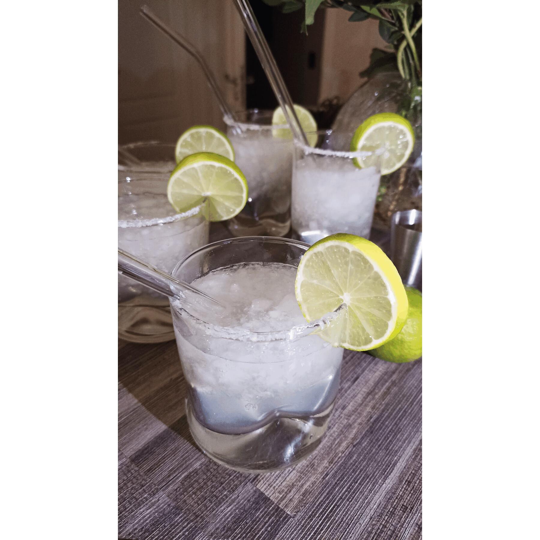 DRINK TOGETHER - Glas-Strohhalm Set