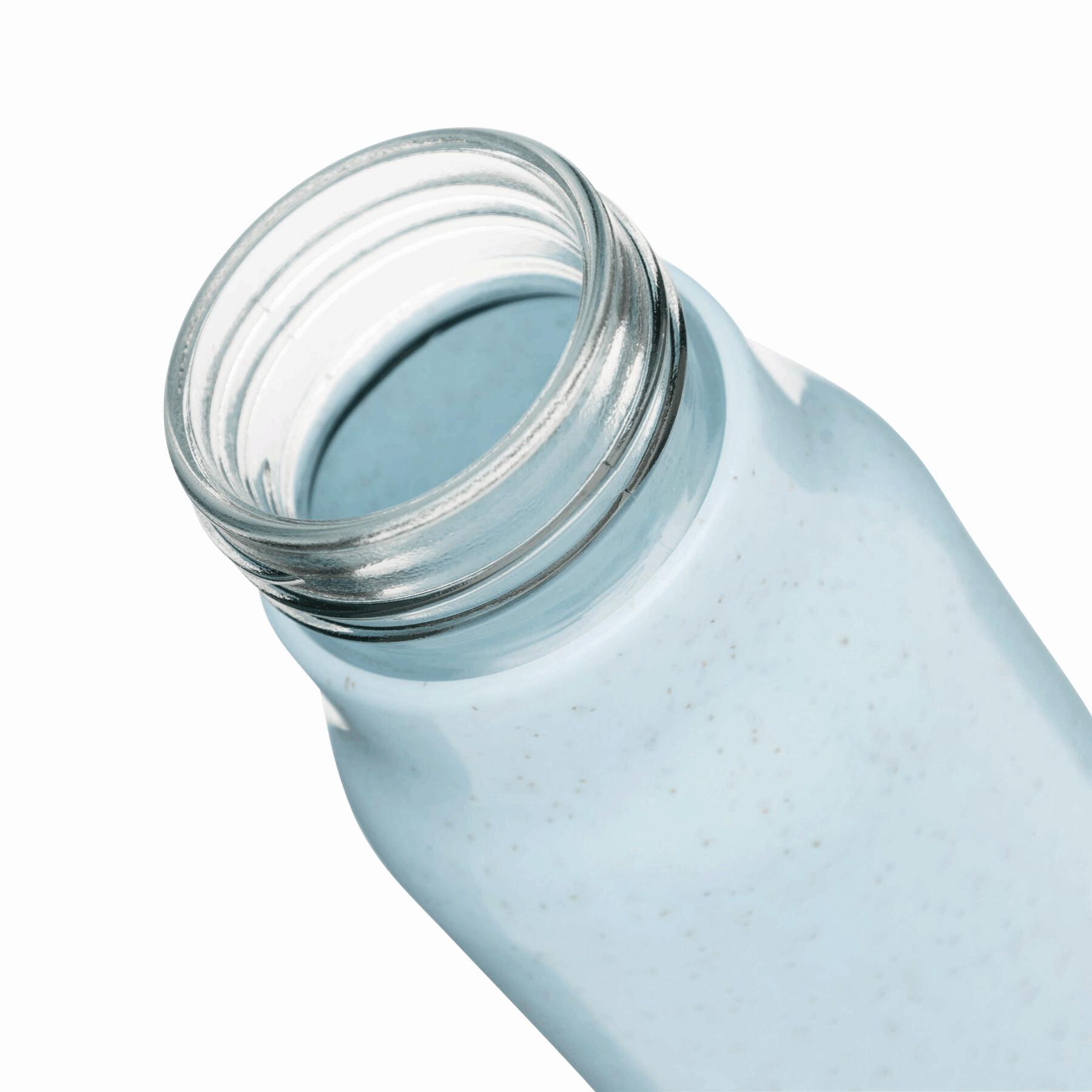 MECOZI DRINK - Glas-Trinkflasche mit Ummantelung