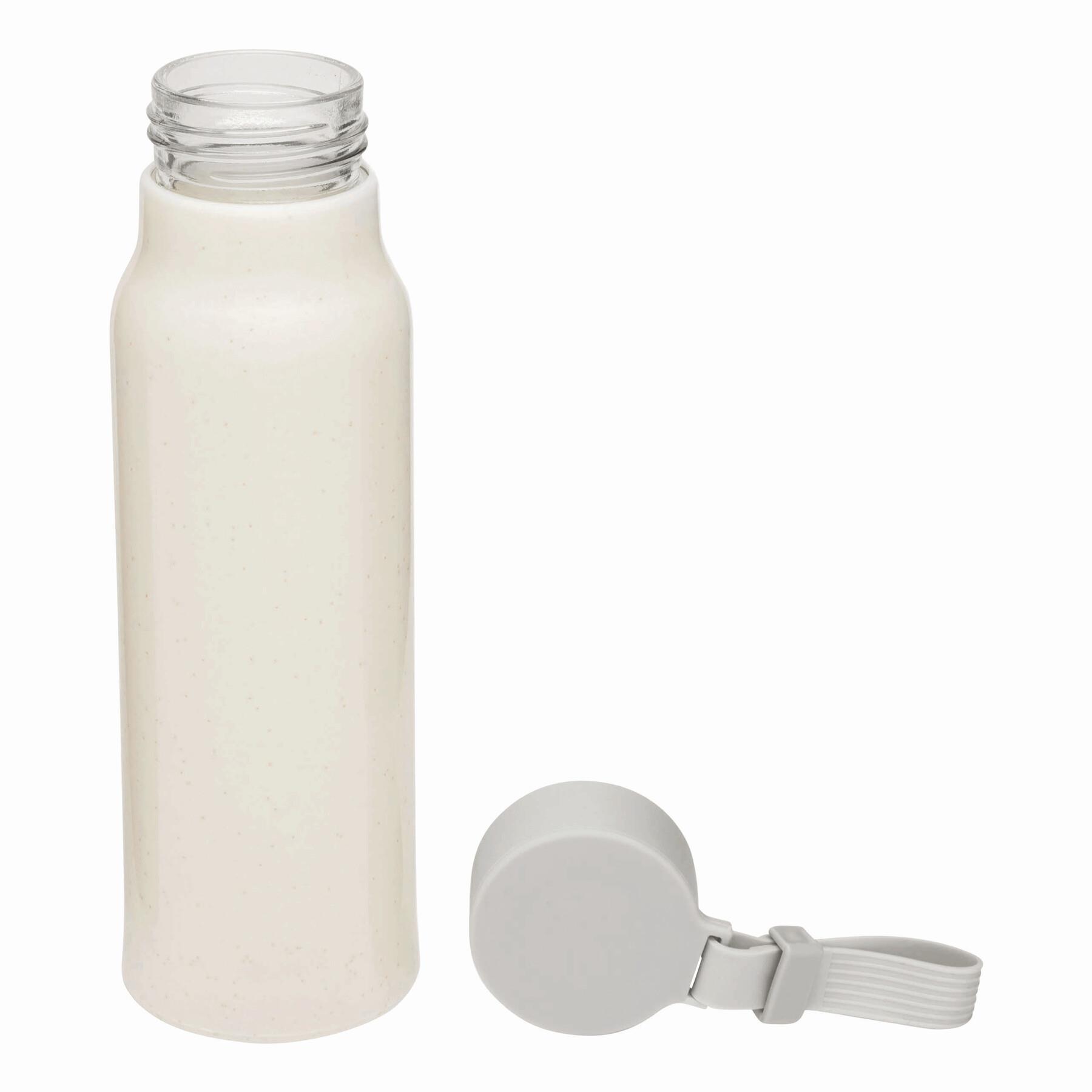 MECOZI DRINK - Glas-Trinkflasche mit Ummantelung